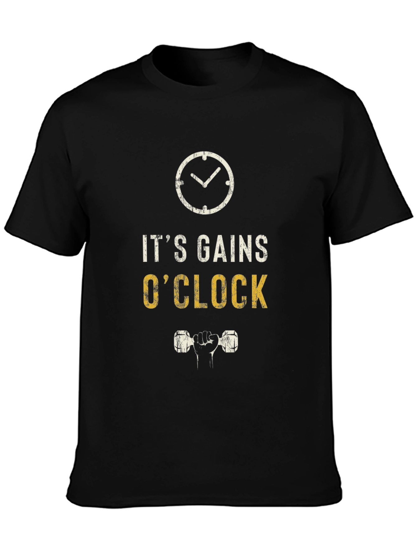 Its Gains OClock T-Shirt - Gym Workout Tee