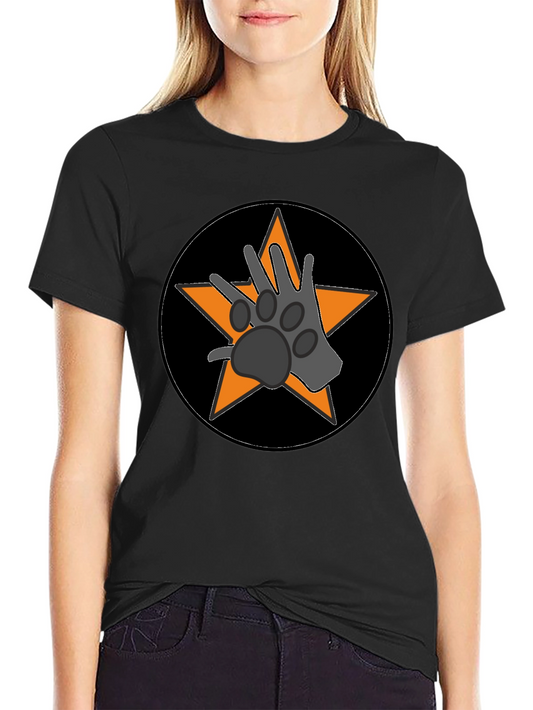 Paw Star Graphic Tee - Black Cotton Blend