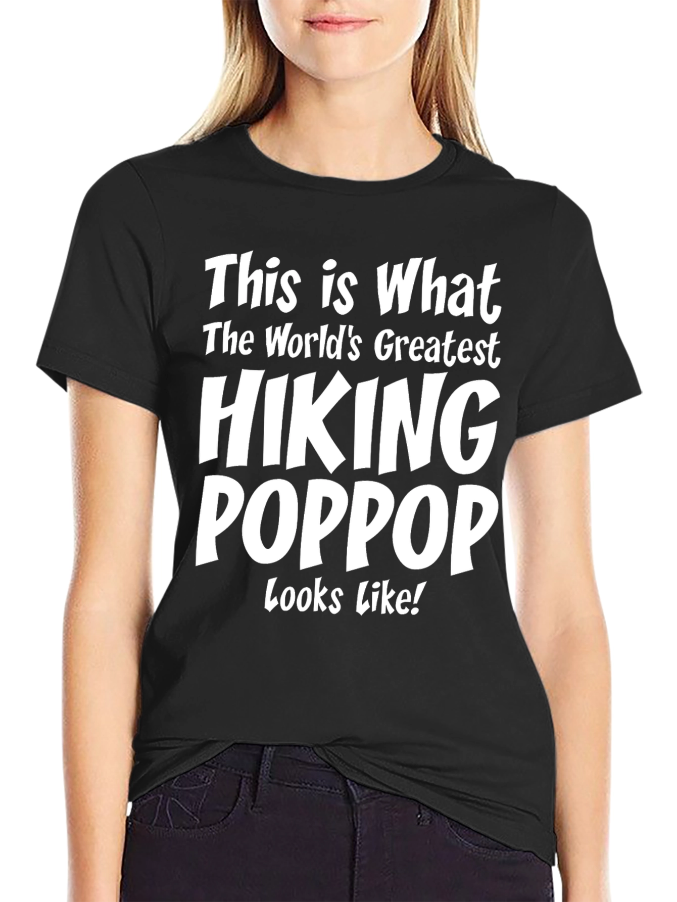 Hiking Poppop T-Shirt - Worlds Greatest