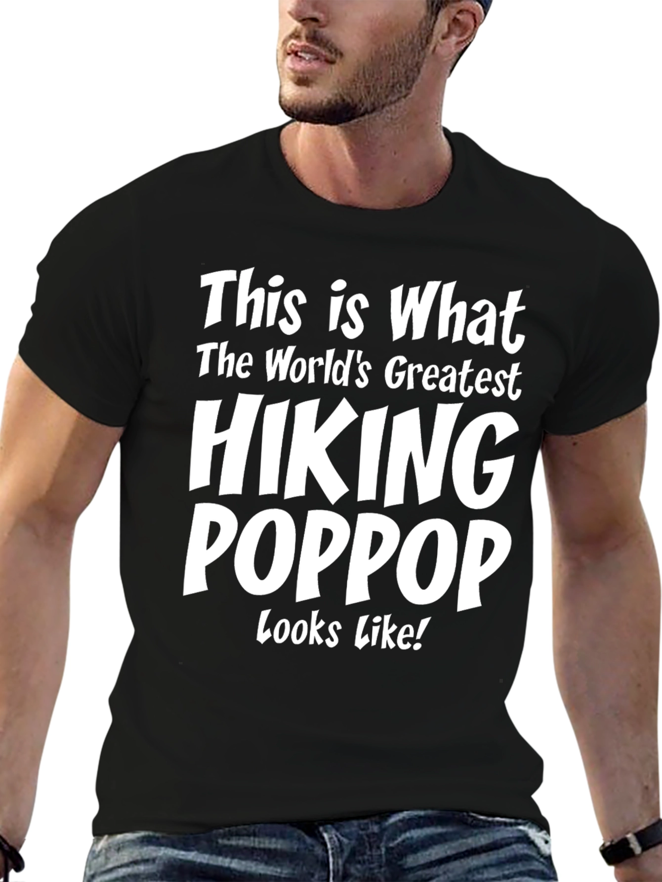Hiking Poppop T-Shirt - Worlds Greatest