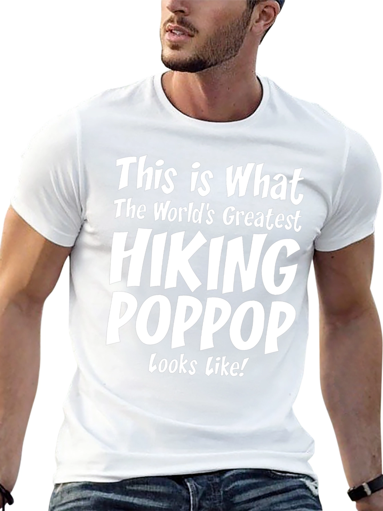 Hiking Poppop T-Shirt - Worlds Greatest