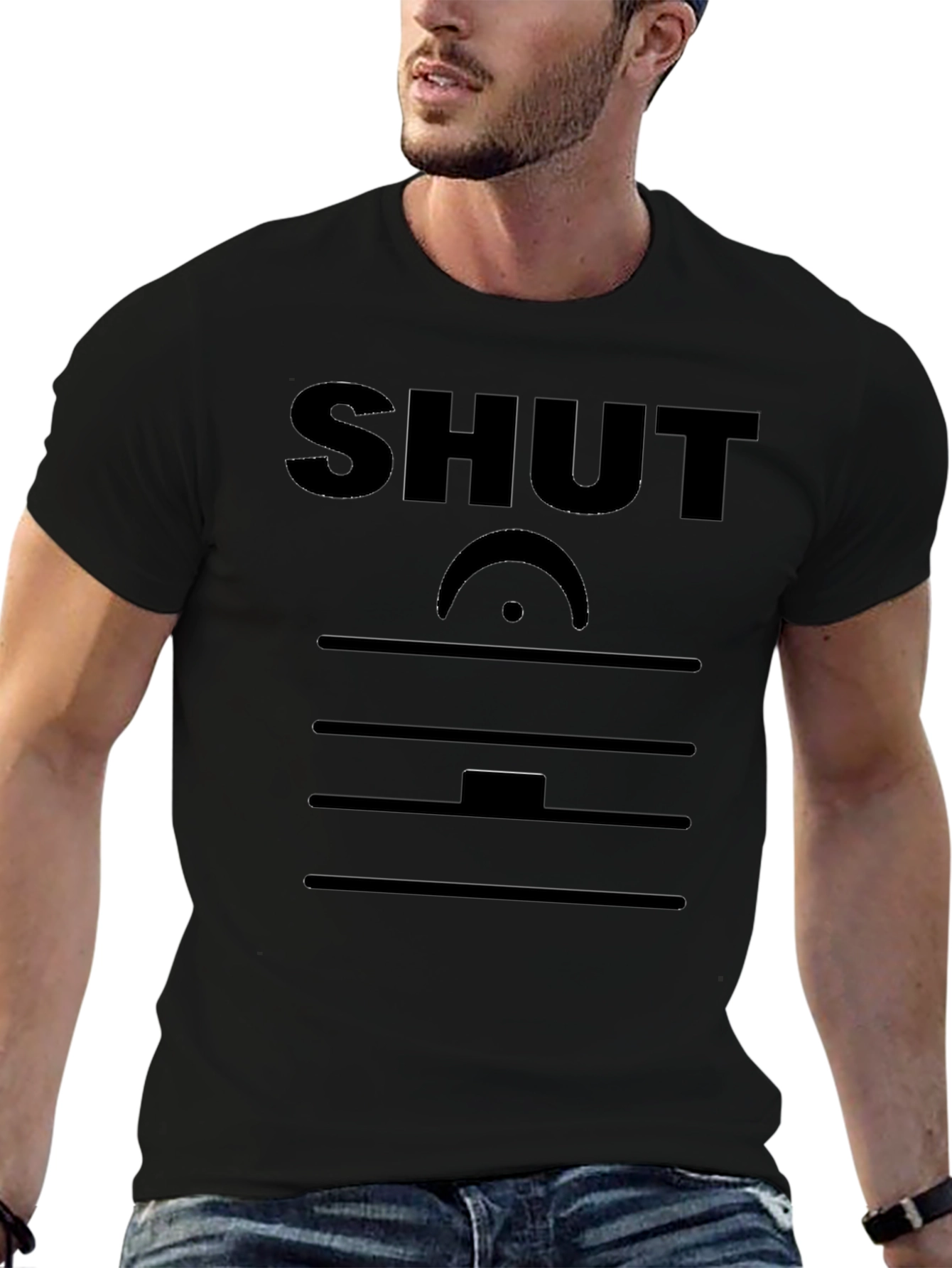 SHUT Music Rest T-Shirt - Novelty Musician Tee