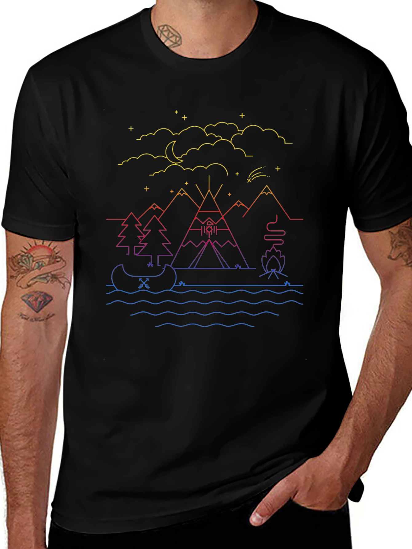 Camping Adventure Graphic Tee