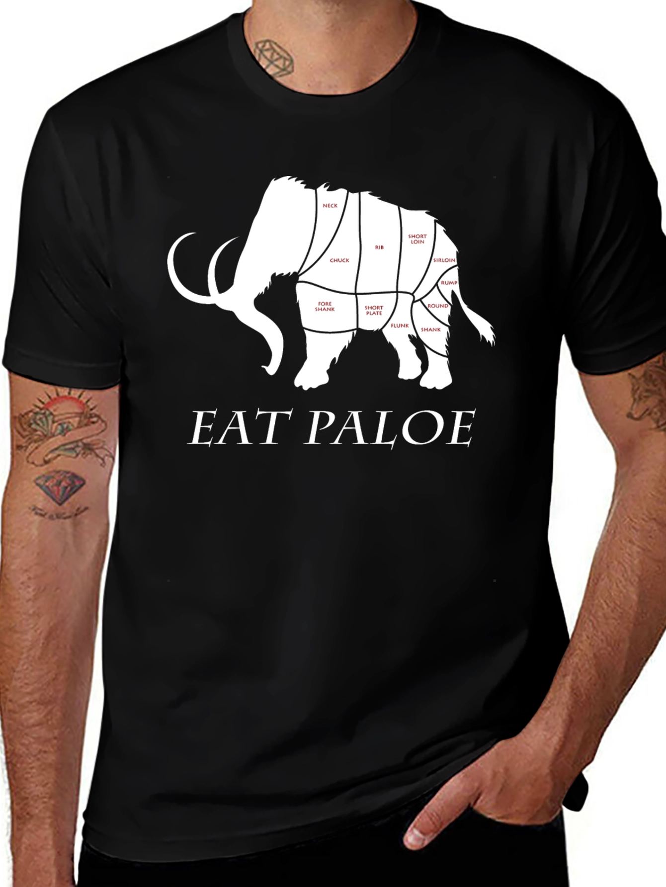 Eat Paloe Mammoth T-Shirt - Black