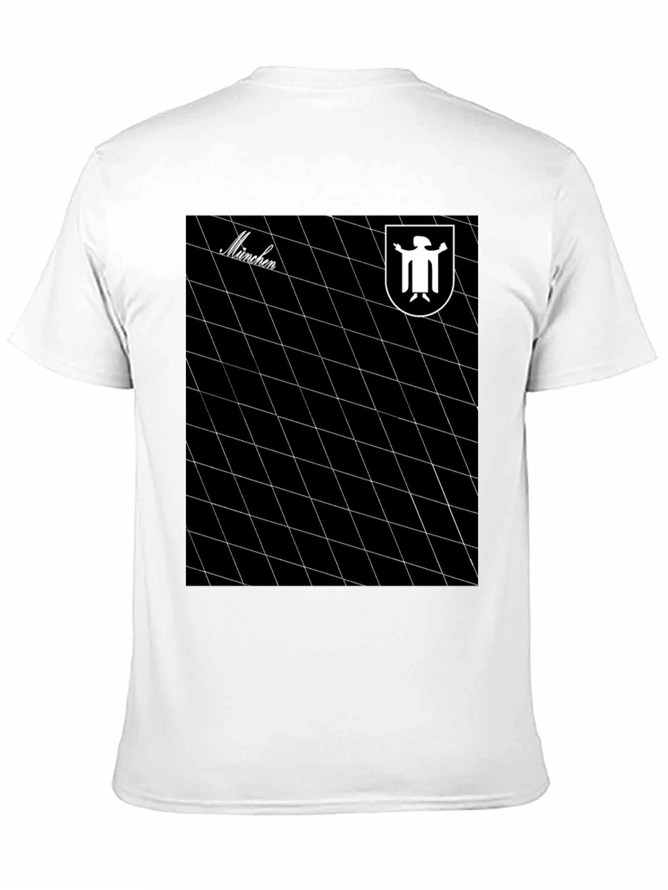 Munich Grid Tee - Retro Style Graphic T-Shirt