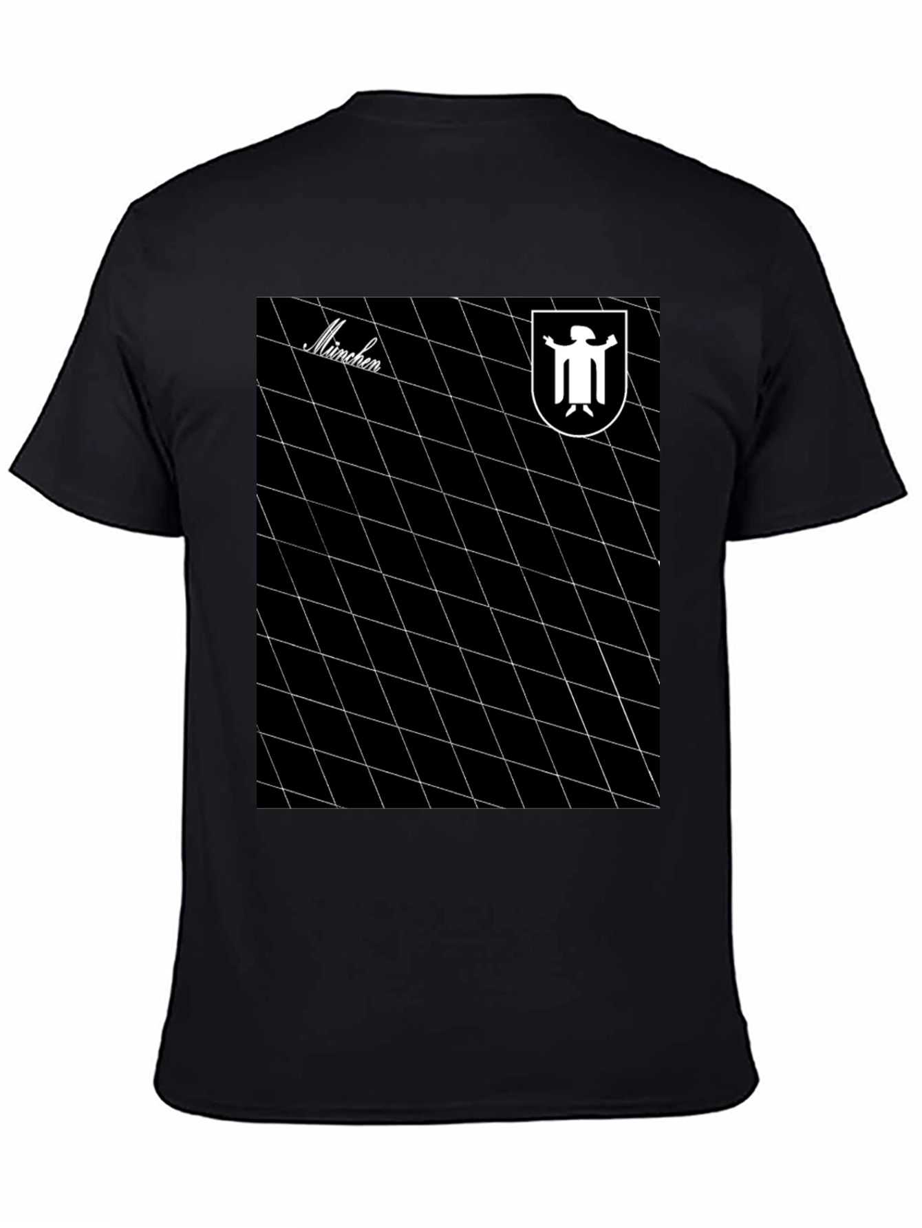 Munich Grid Tee - Retro Style Graphic T-Shirt