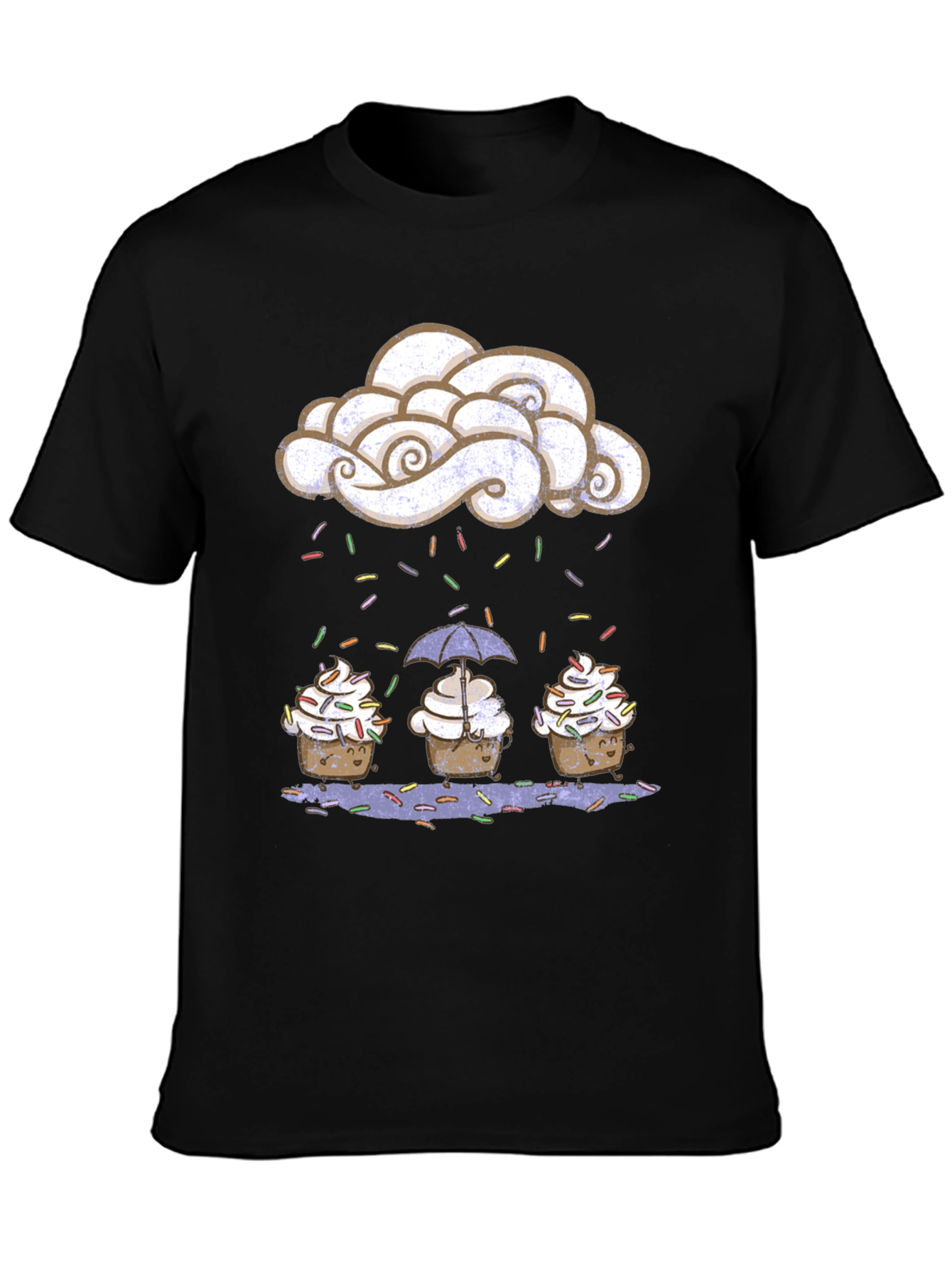 Cupcake Rain Funny Graphic Tee