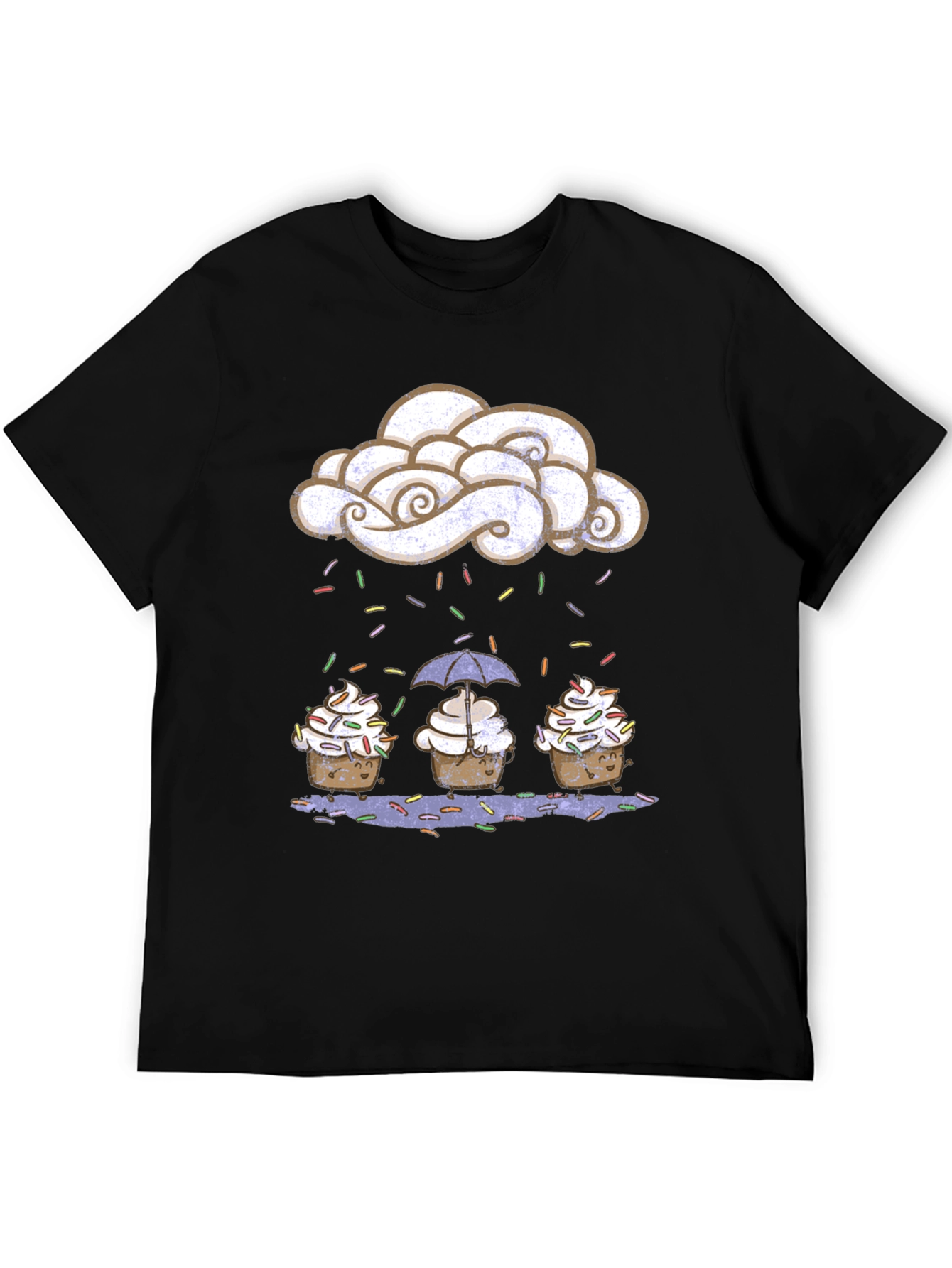Cupcake Rain Funny Graphic Tee