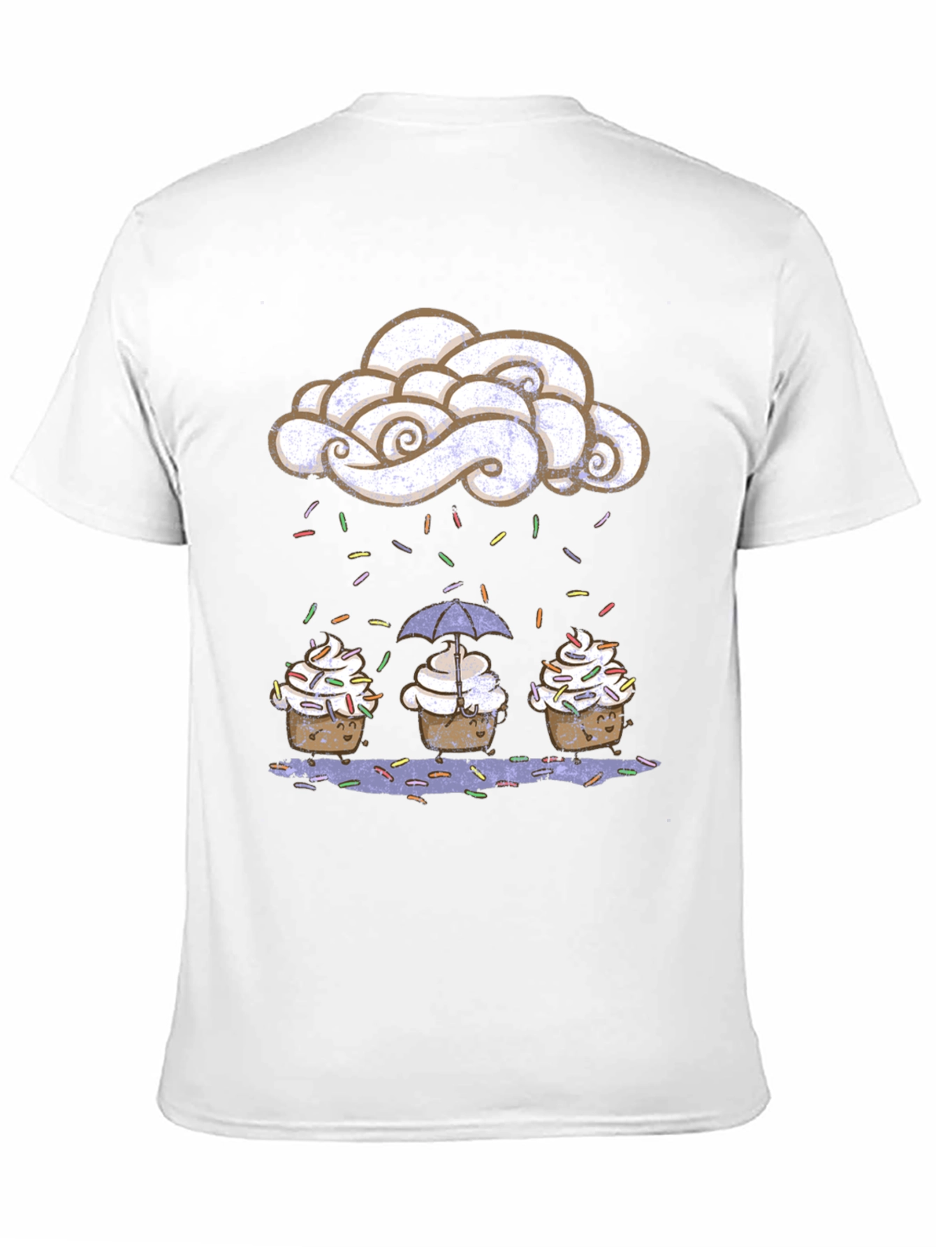 Cupcake Rain Funny Graphic Tee