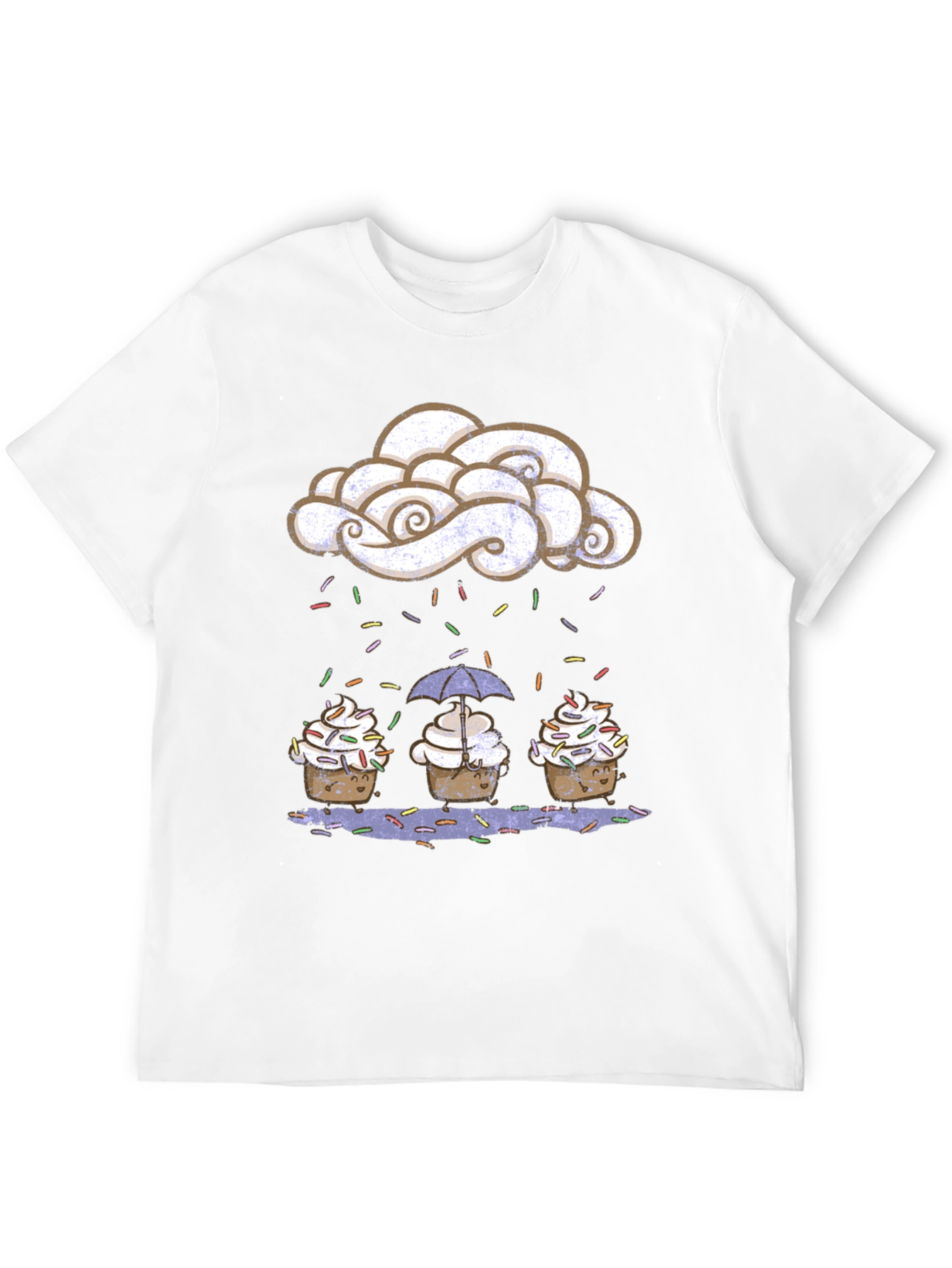 Cupcake Rain Funny Graphic Tee