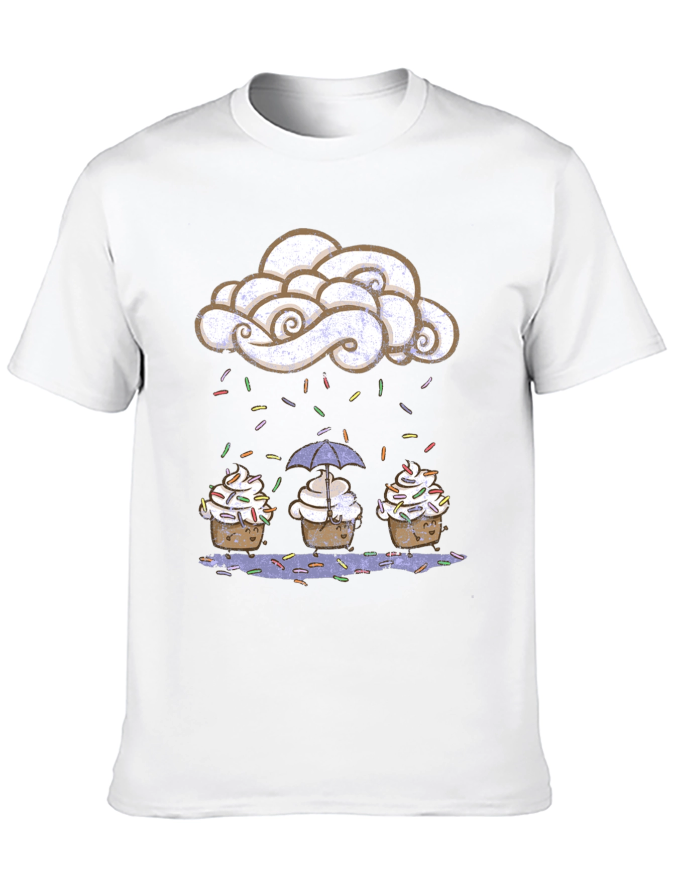 Cupcake Rain Funny Graphic Tee