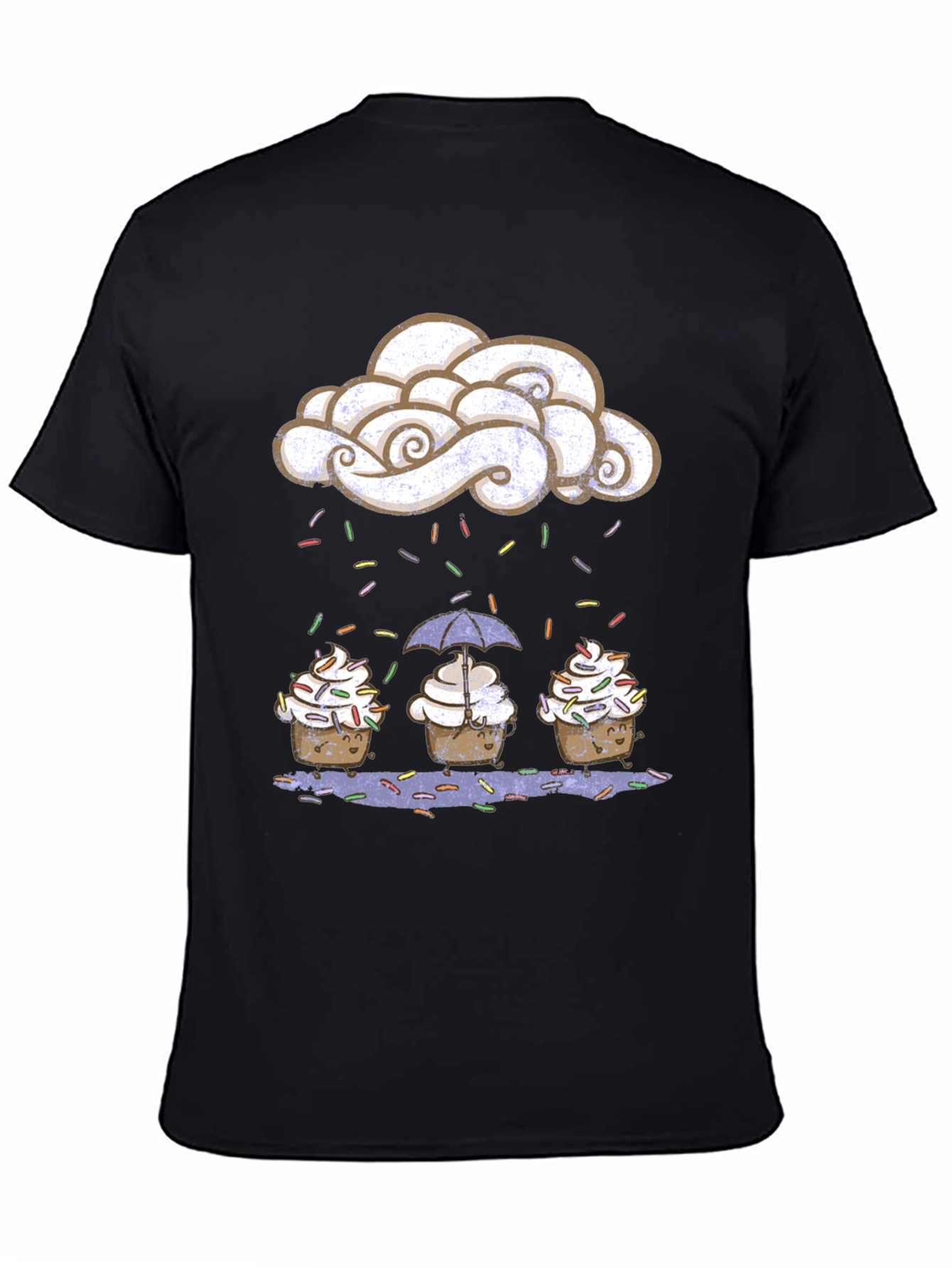 Cupcake Rain Funny Graphic Tee