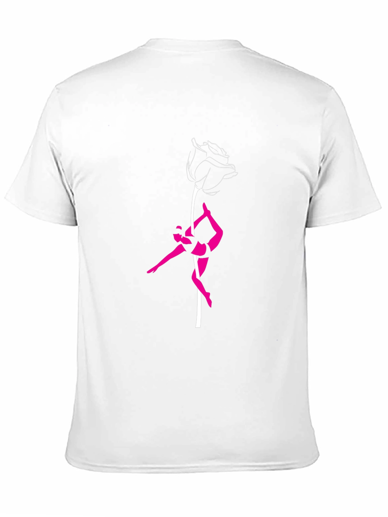 Rose Pole Dance Graphic Tee - Stylish & Unique