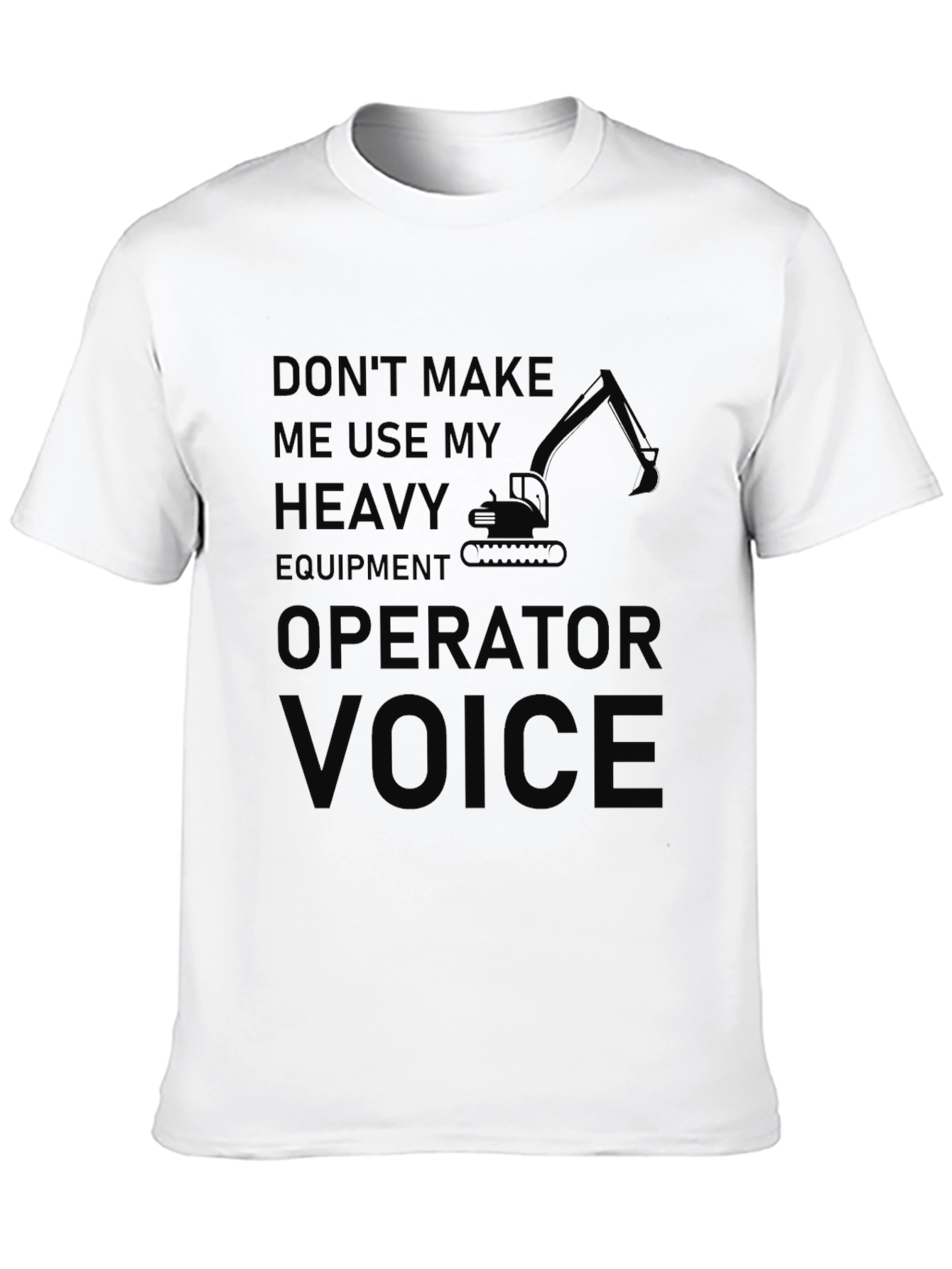 Heavy Equipment Operator Black T-Shirt