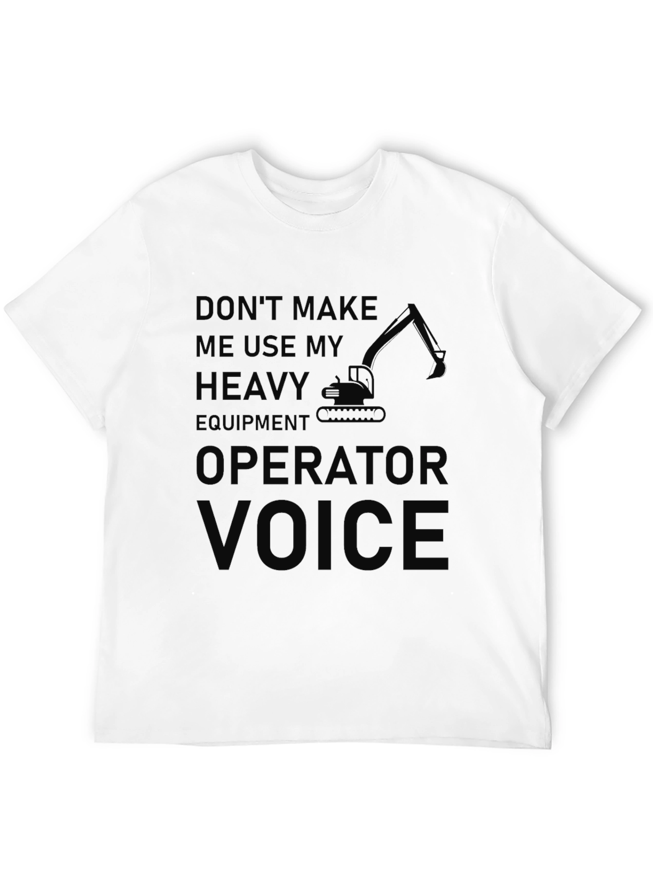 Heavy Equipment Operator Black T-Shirt