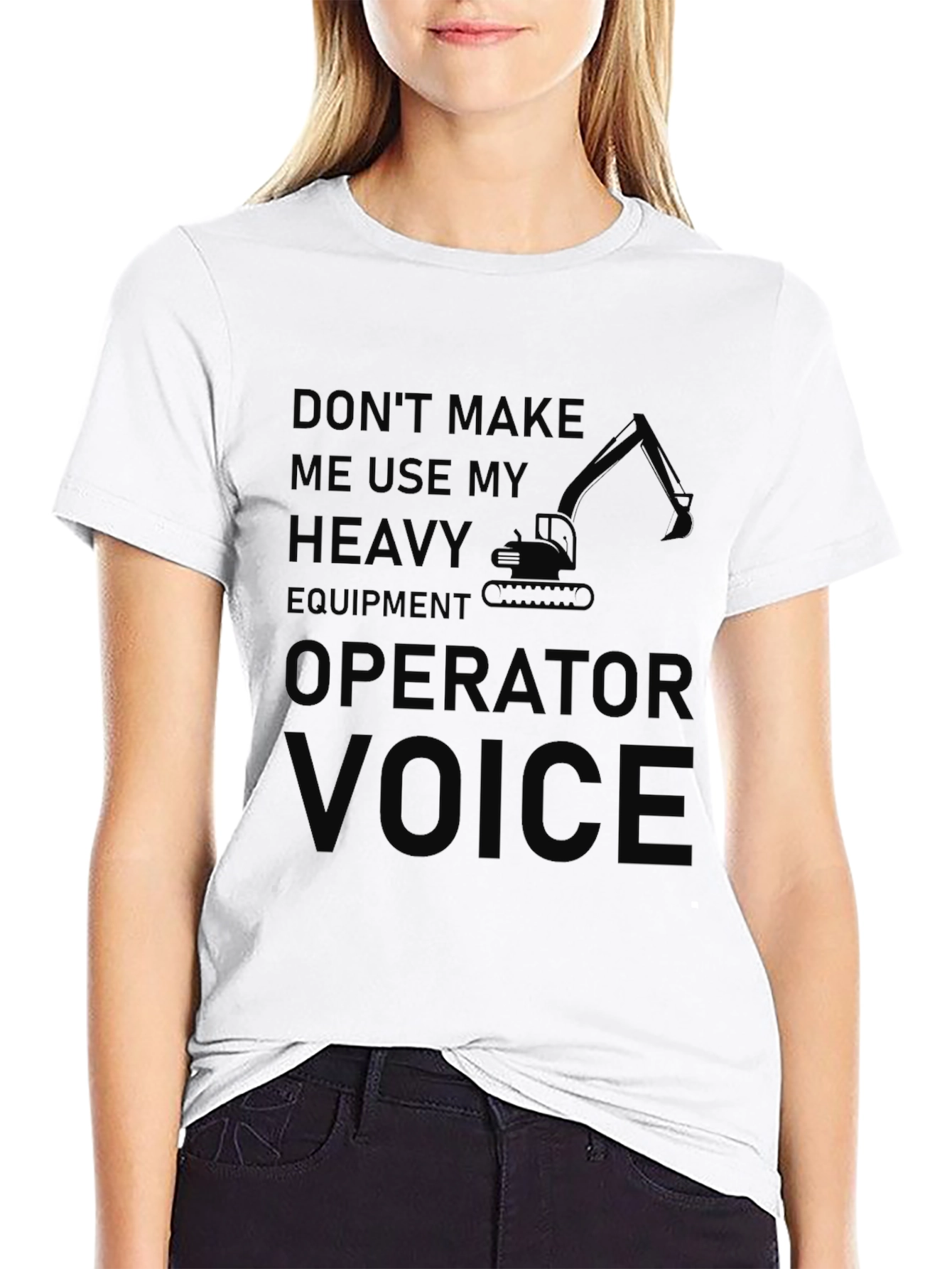 Heavy Equipment Operator Black T-Shirt