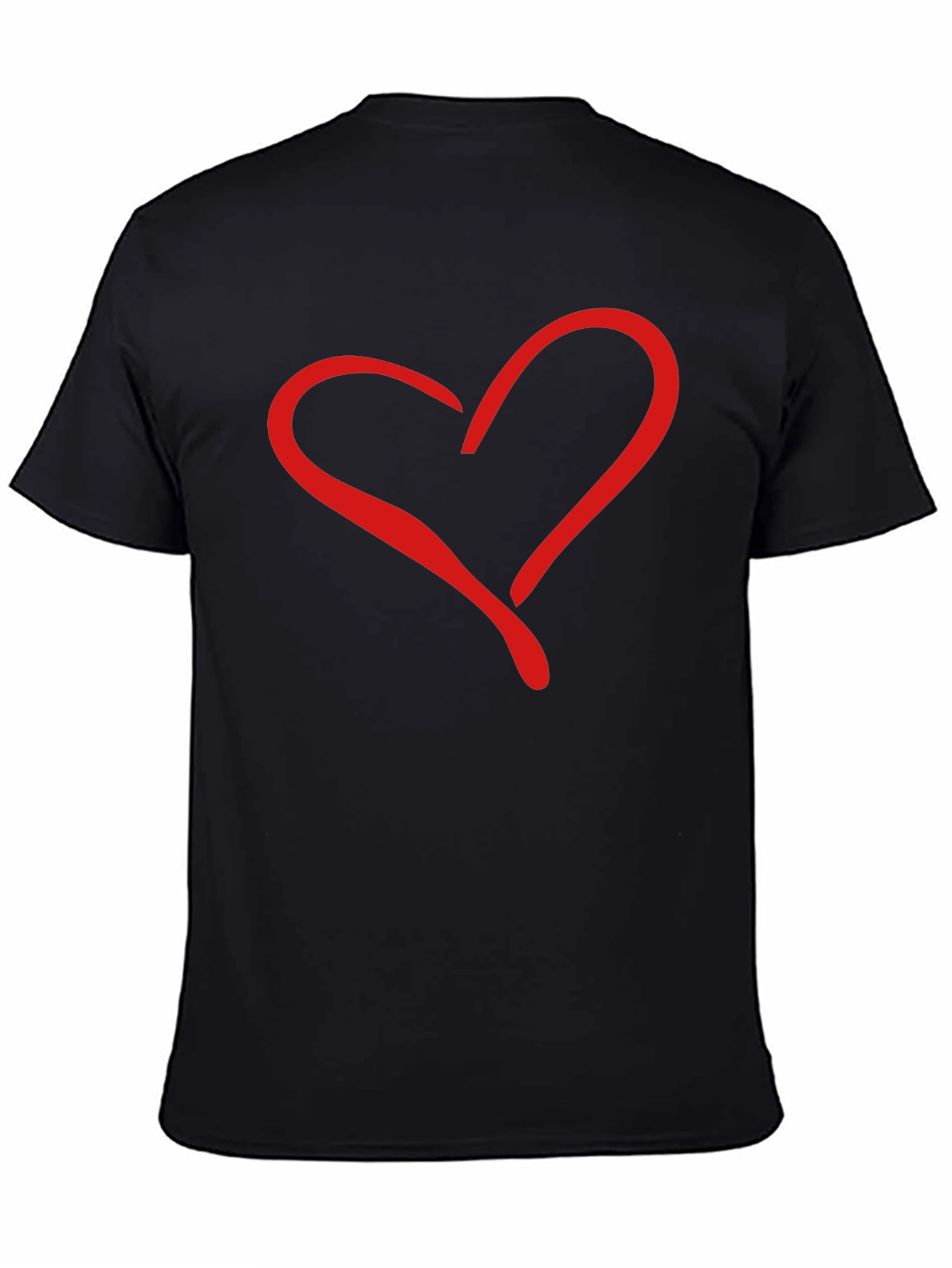 Heart Graphic Black T-Shirt