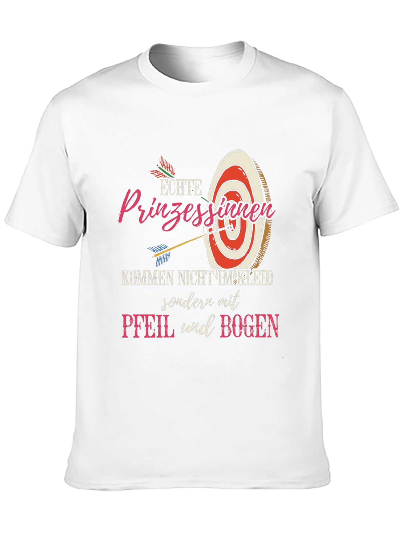 Archery Princess Graphic Tee - Fun Novelty Shirt