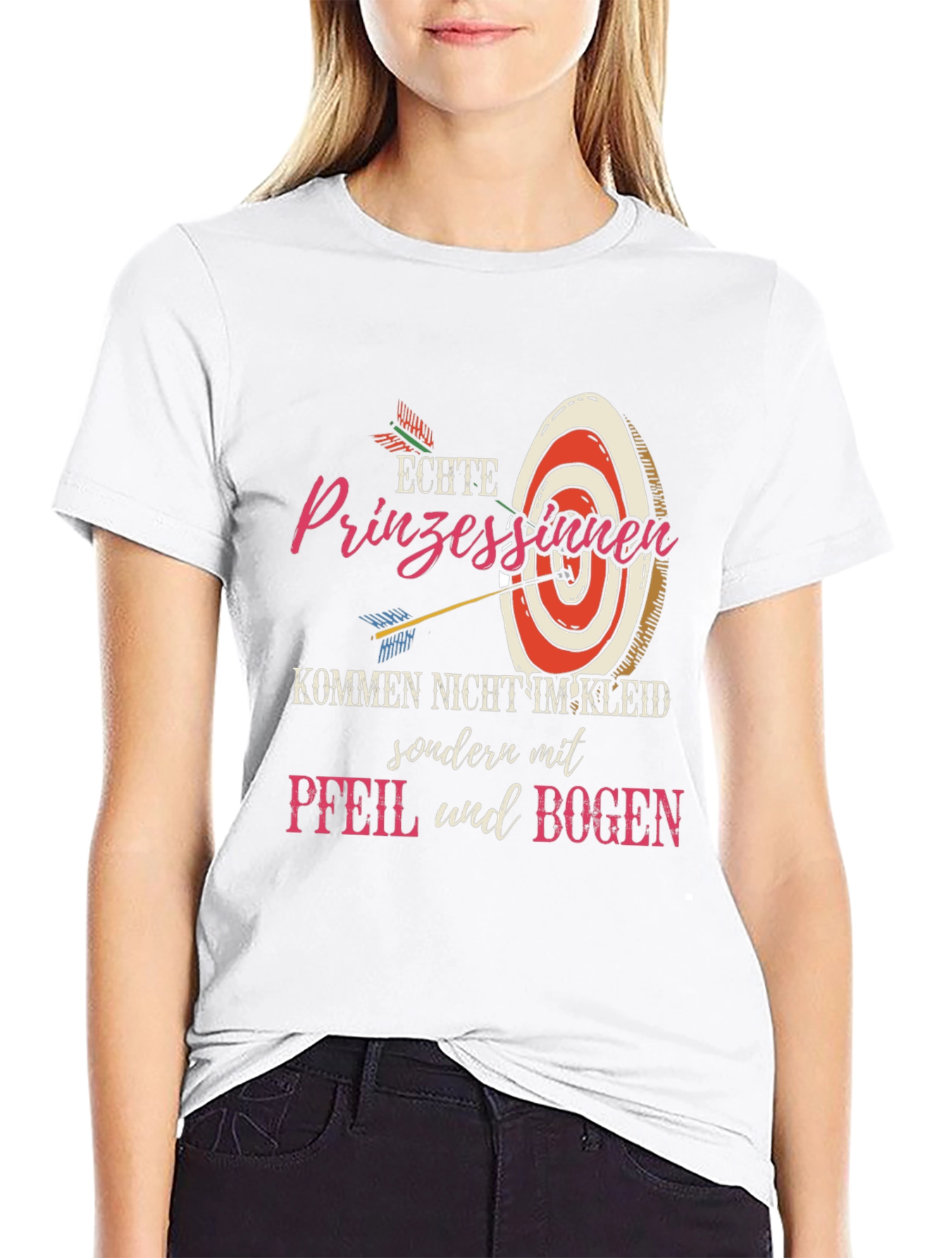 Archery Princess Graphic Tee - Fun Novelty Shirt