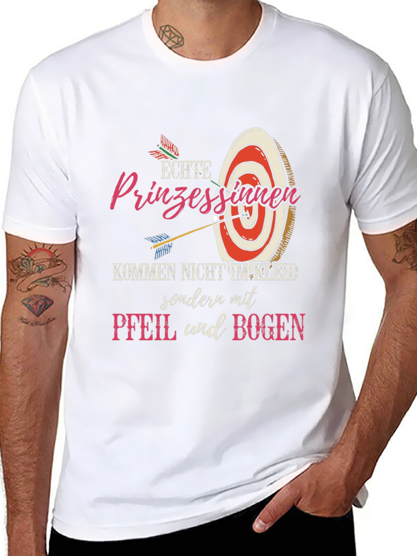 Archery Princess Graphic Tee - Fun Novelty Shirt