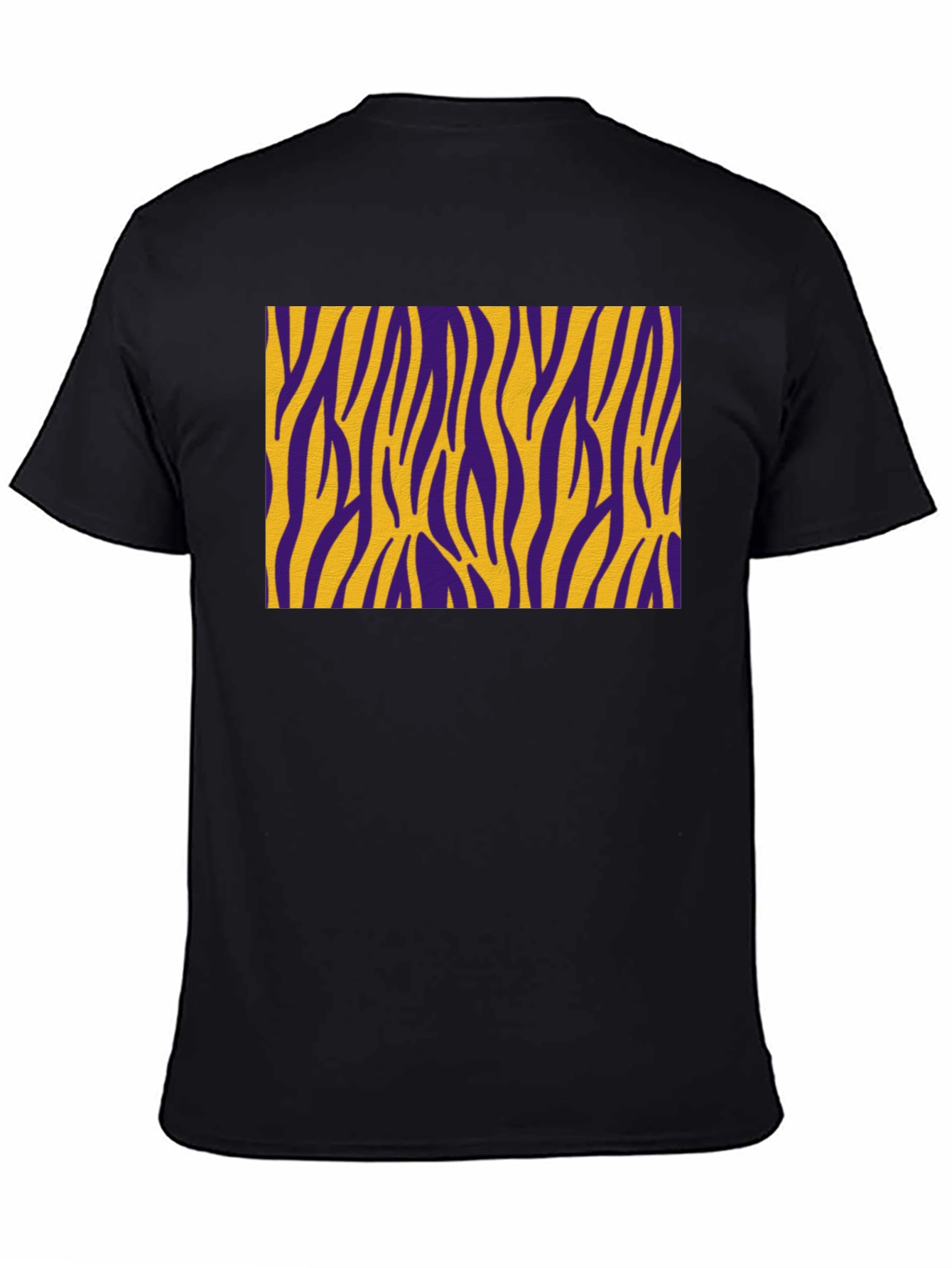 Purple and Gold Zebra Striped T-Shirt
