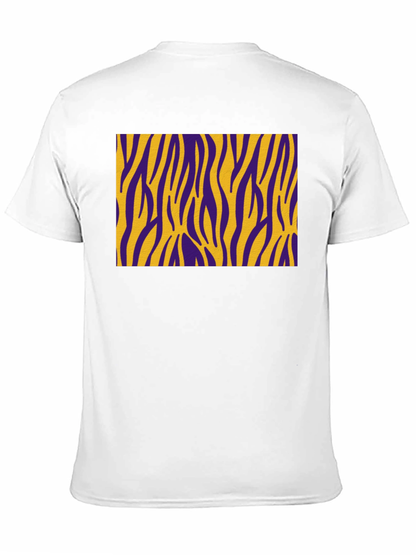 Purple and Gold Zebra Striped T-Shirt