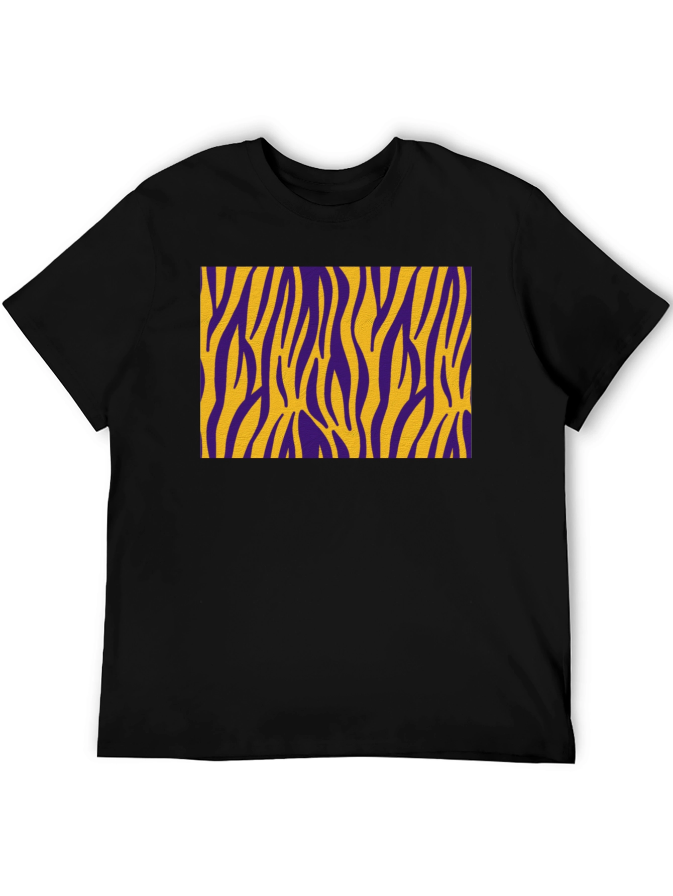 Purple and Gold Zebra Striped T-Shirt