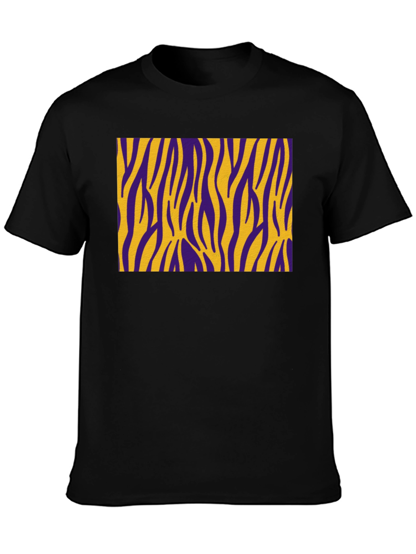 Purple and Gold Zebra Striped T-Shirt