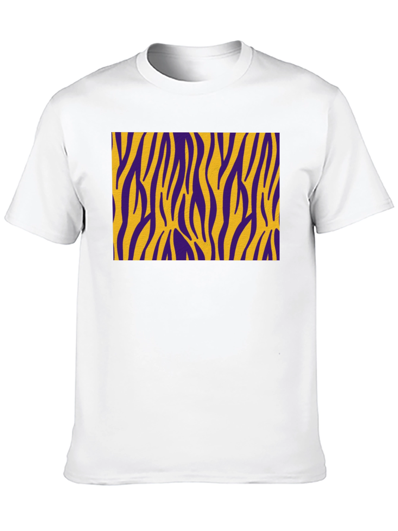 Purple and Gold Zebra Striped T-Shirt