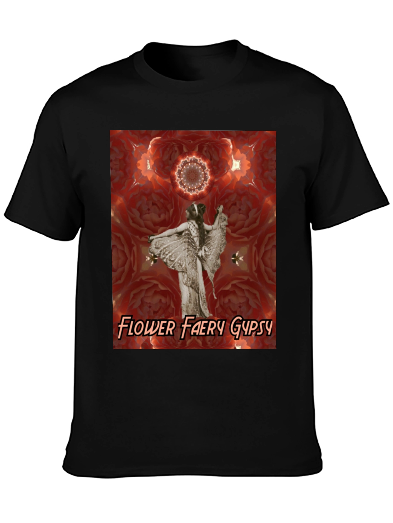 Flower Faery Gypsy Graphic Tee - Unique Design