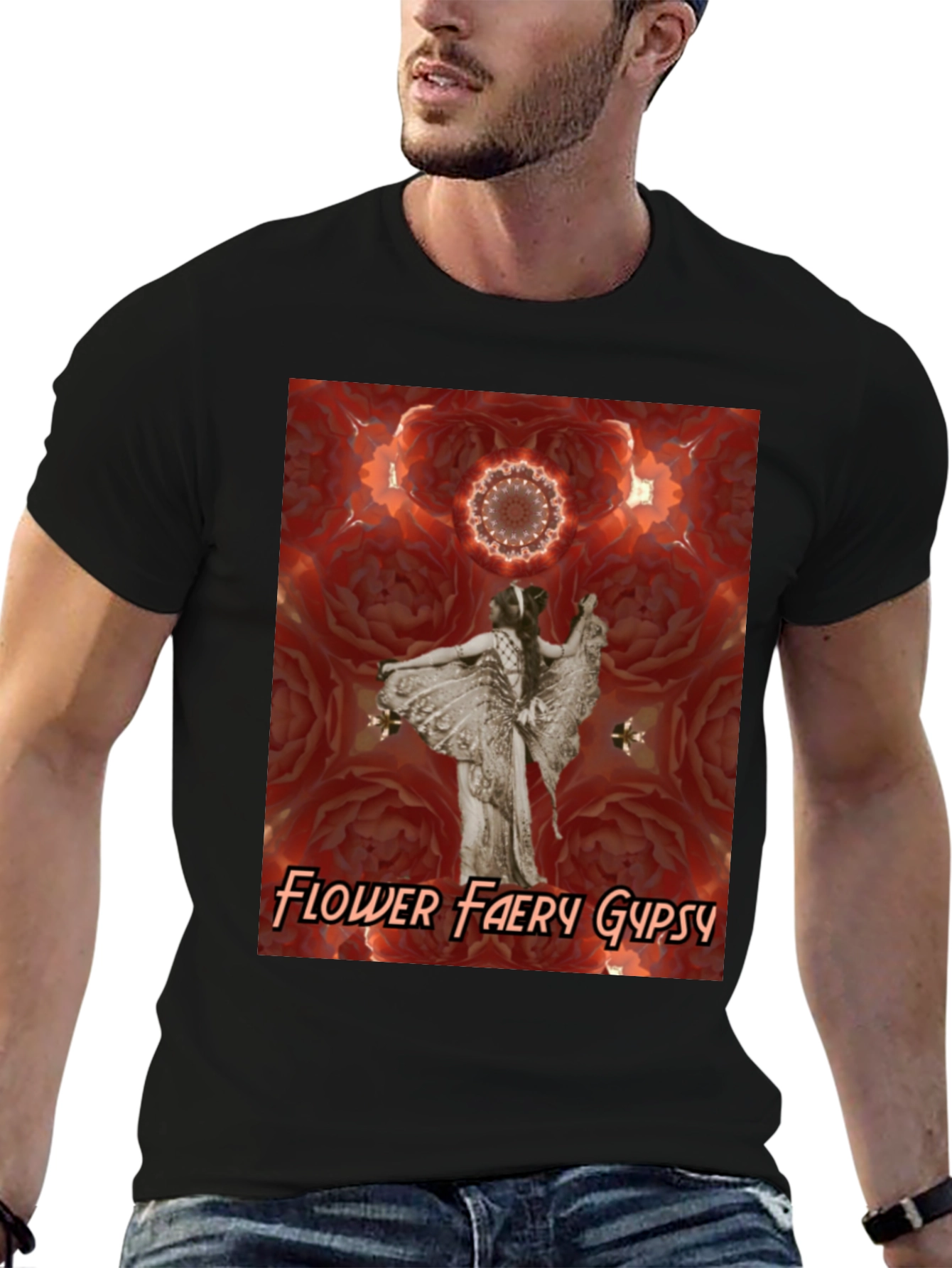 Flower Faery Gypsy Graphic Tee - Unique Design