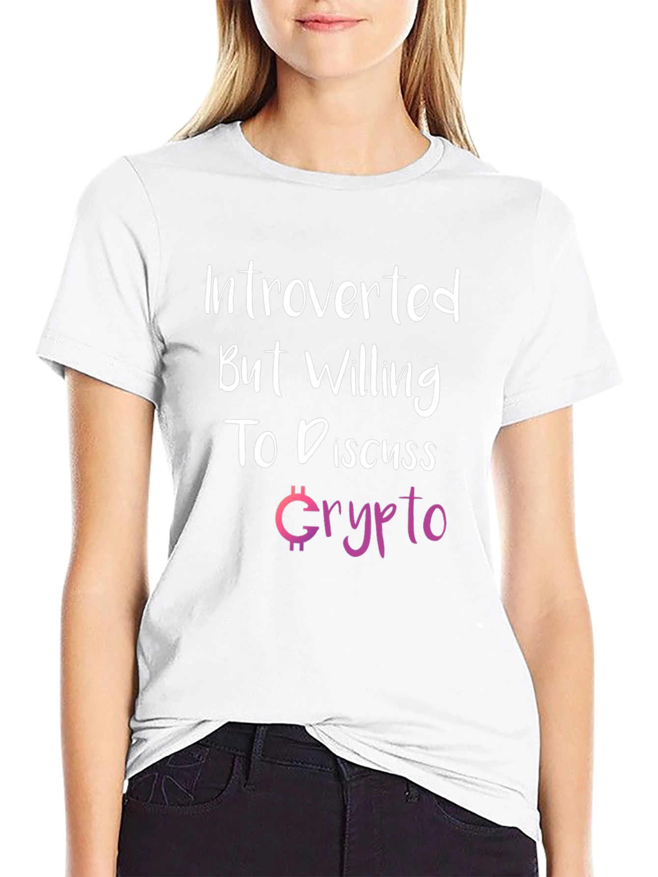 Introverted Crypto Enthusiast Graphic T-Shirt