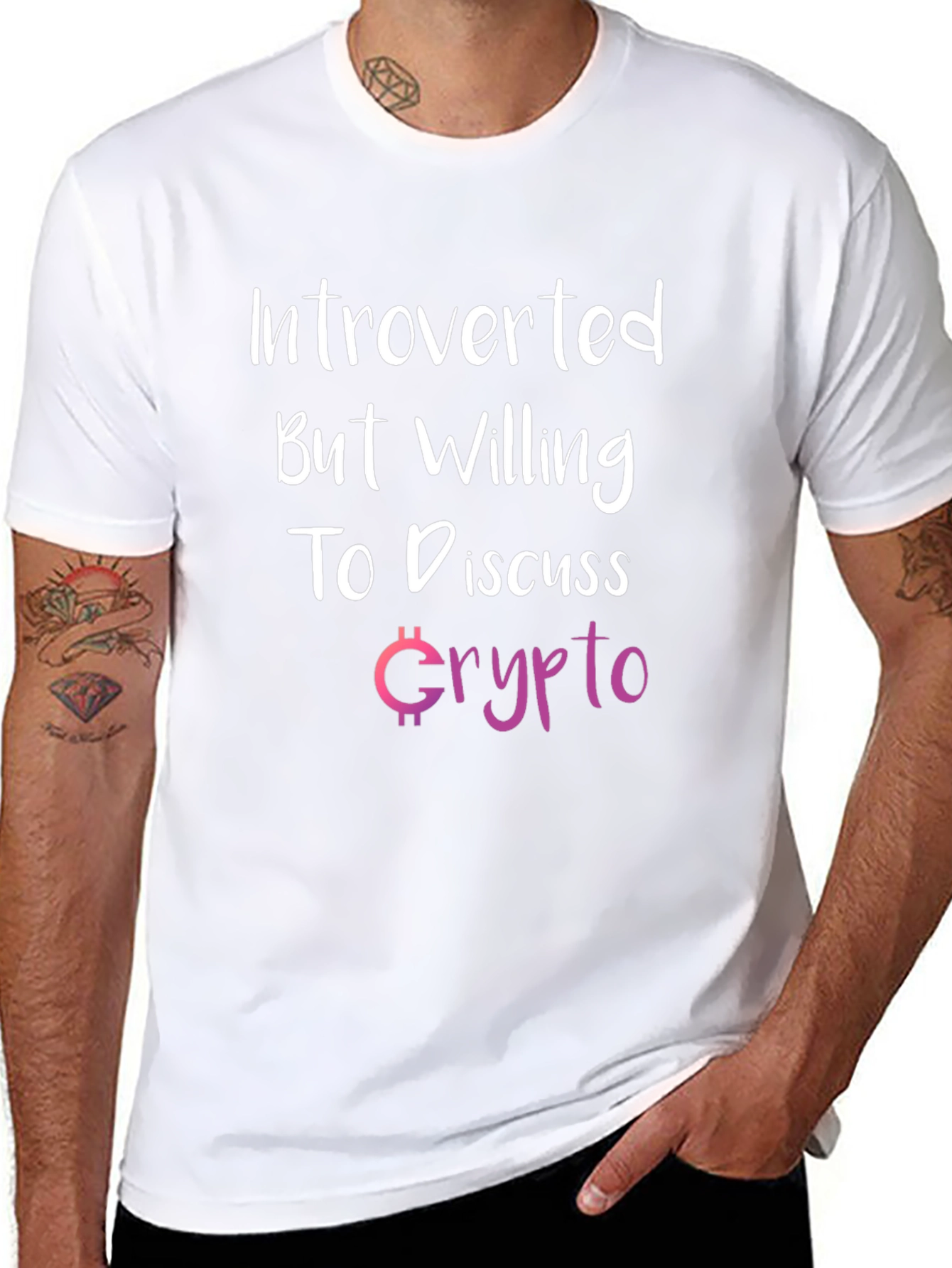 Introverted Crypto Enthusiast Graphic T-Shirt