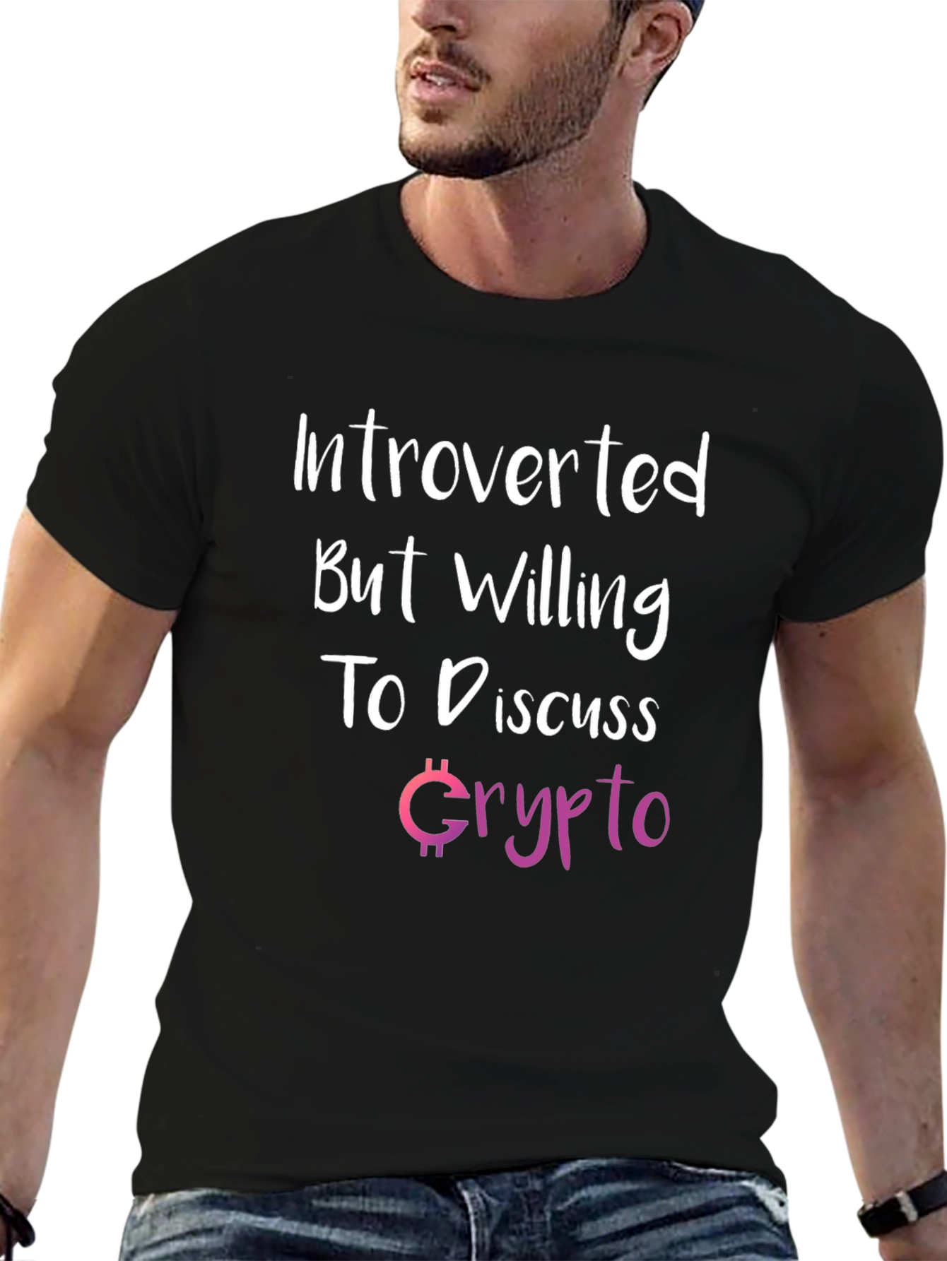 Introverted Crypto Enthusiast Graphic T-Shirt