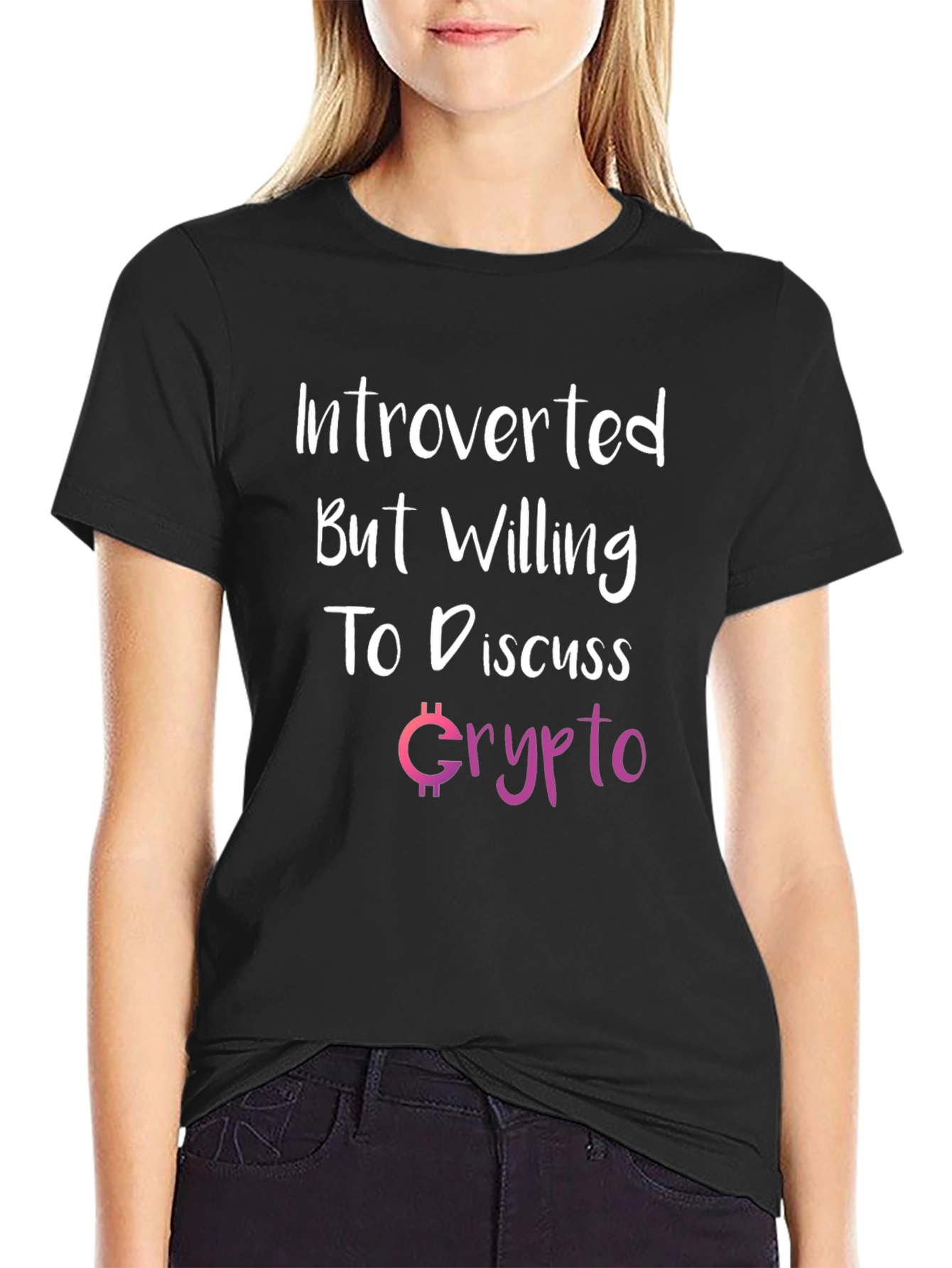 Introverted Crypto Enthusiast Graphic T-Shirt