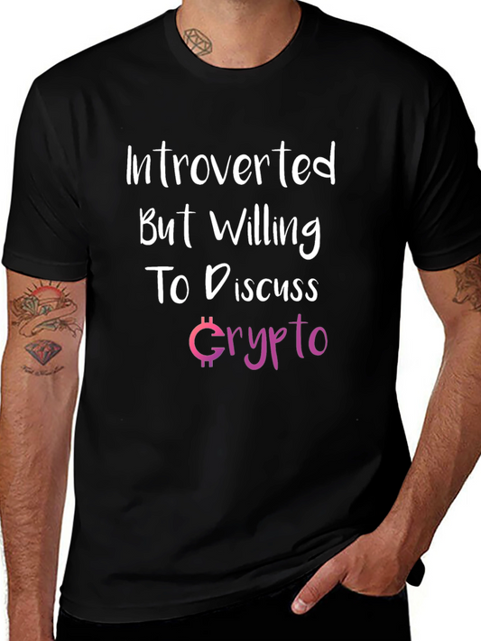 Introverted Crypto Enthusiast Graphic T-Shirt