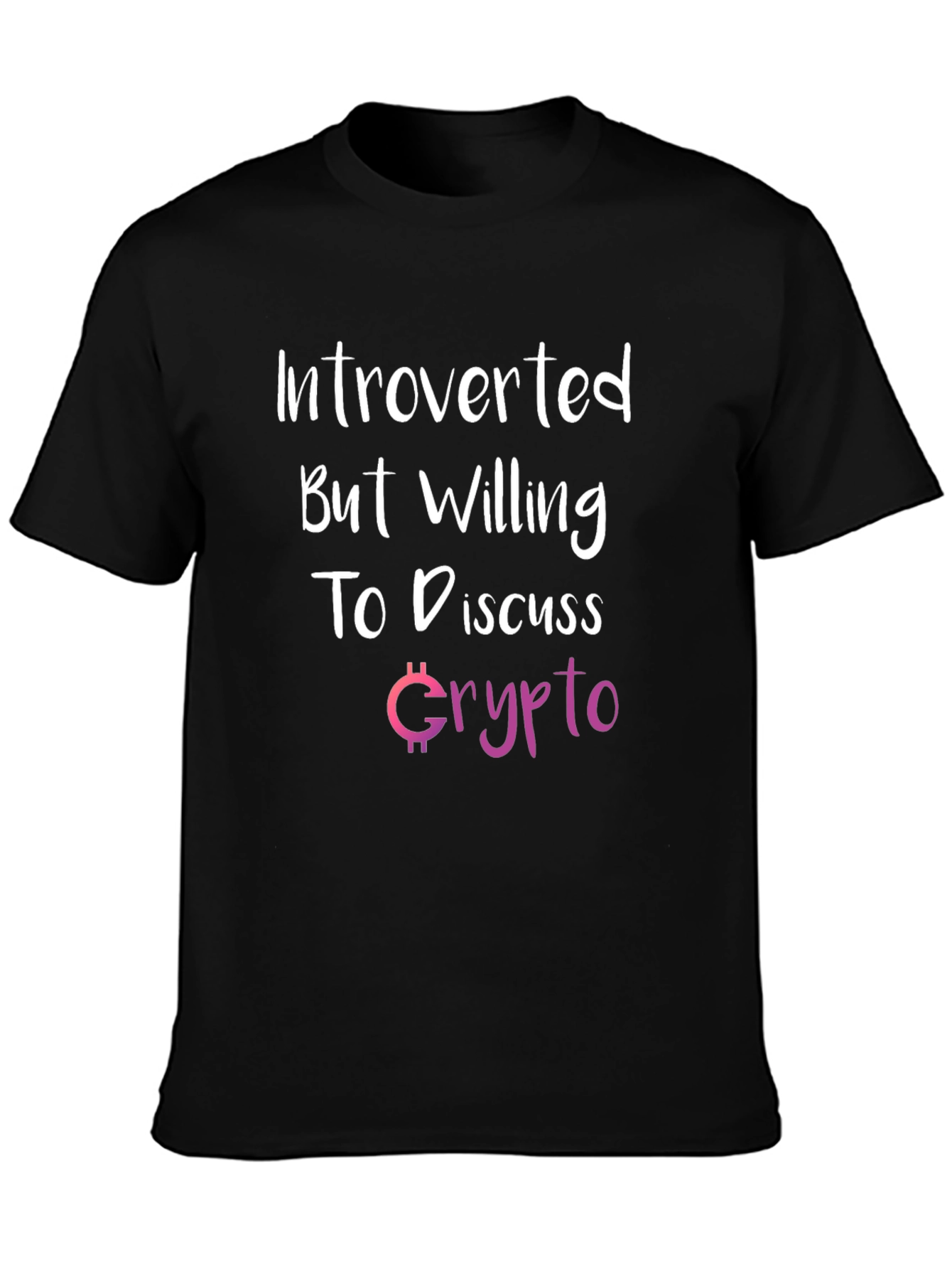 Introverted Crypto Enthusiast Graphic T-Shirt