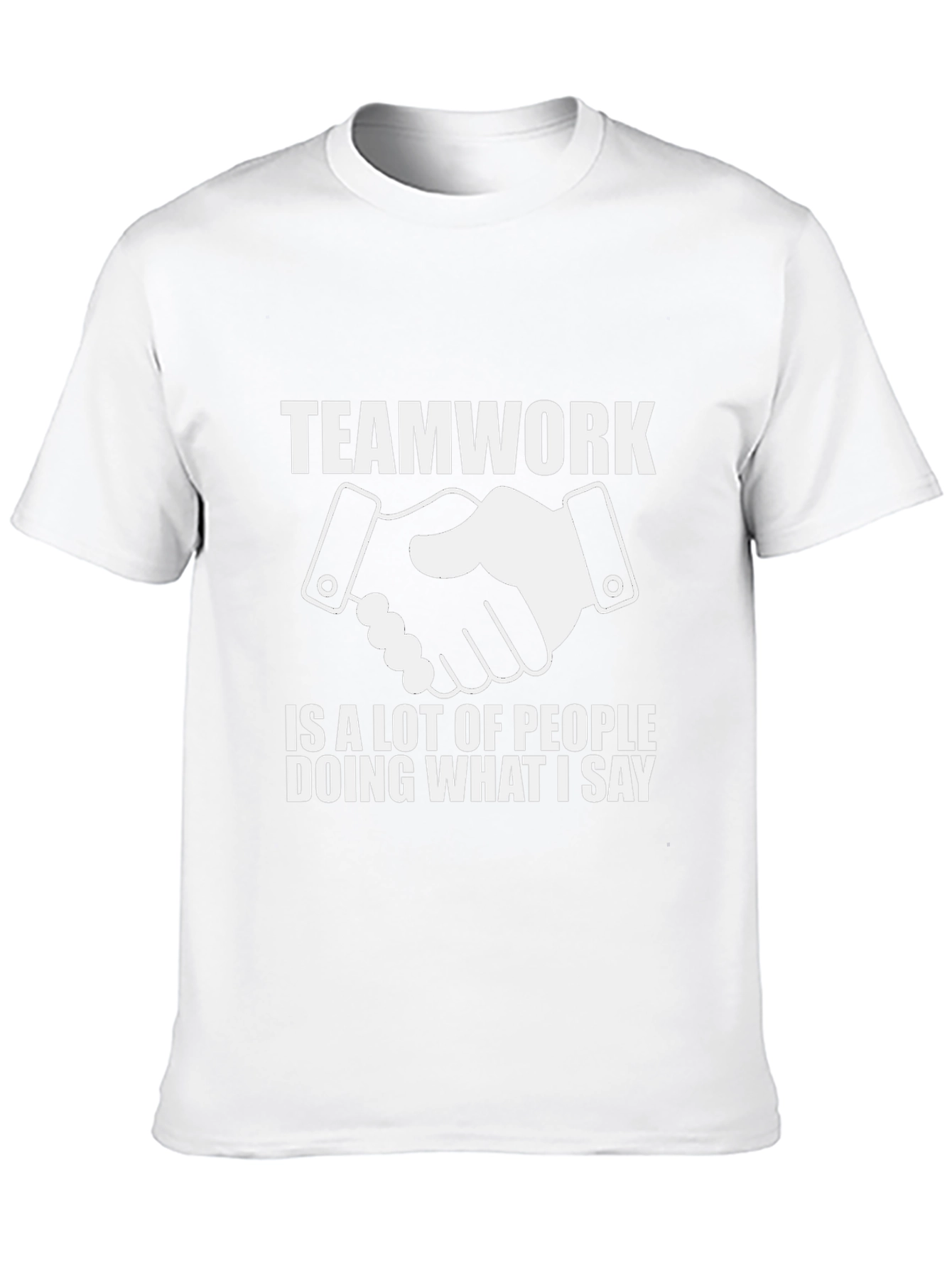 Teamwork Funny Slogan Black T-Shirt