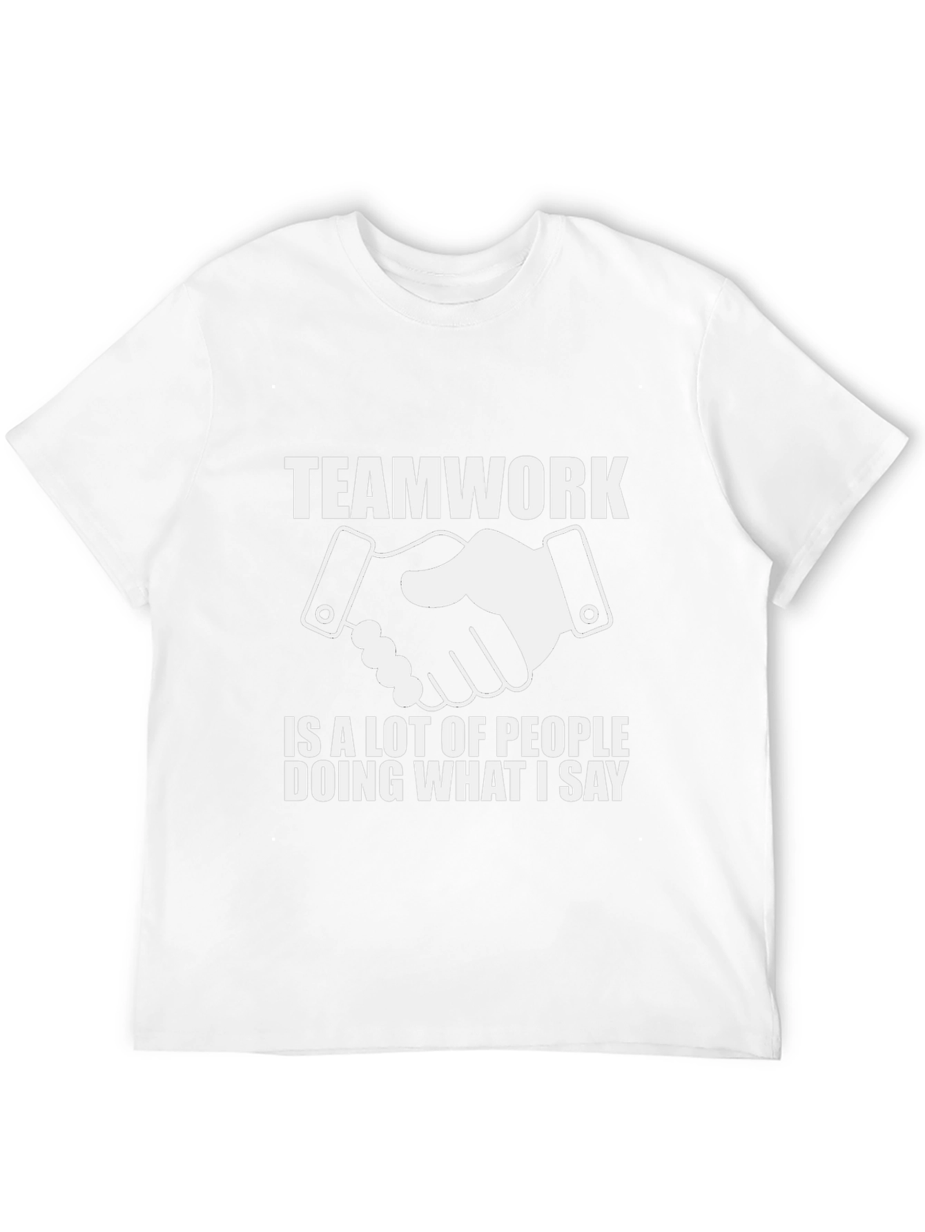 Teamwork Funny Slogan Black T-Shirt