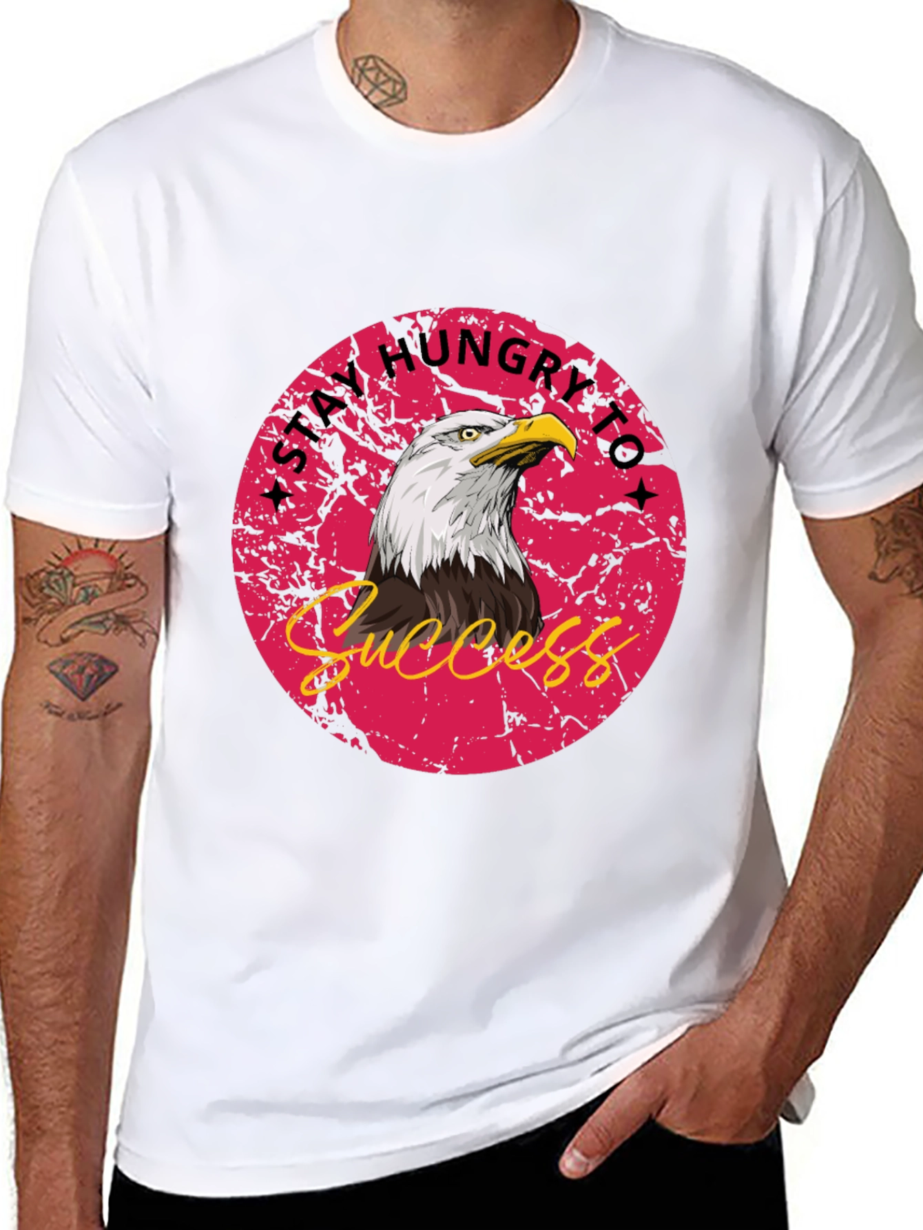 Stay Hungry Eagle Graphic Tee