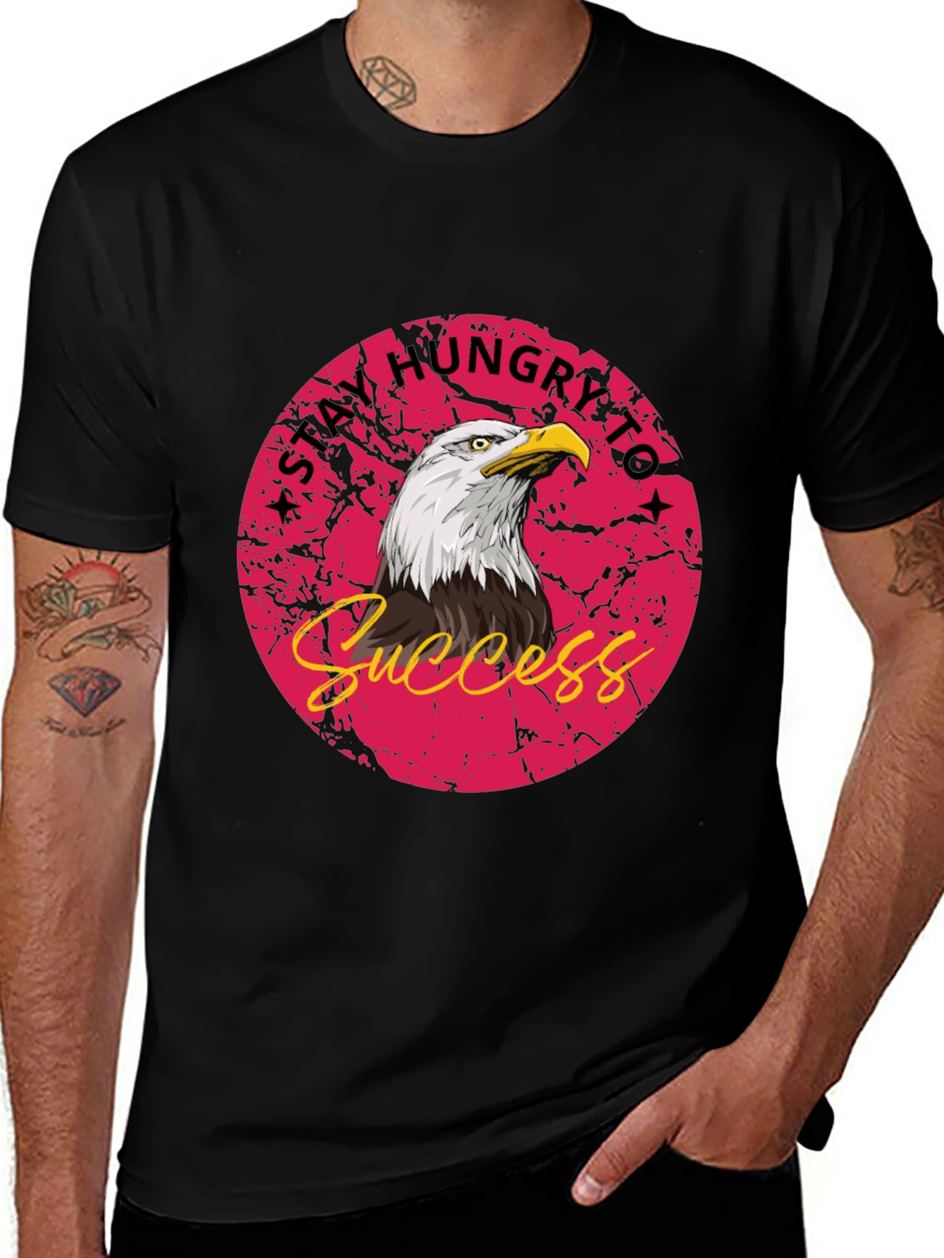 Stay Hungry Eagle Graphic Tee