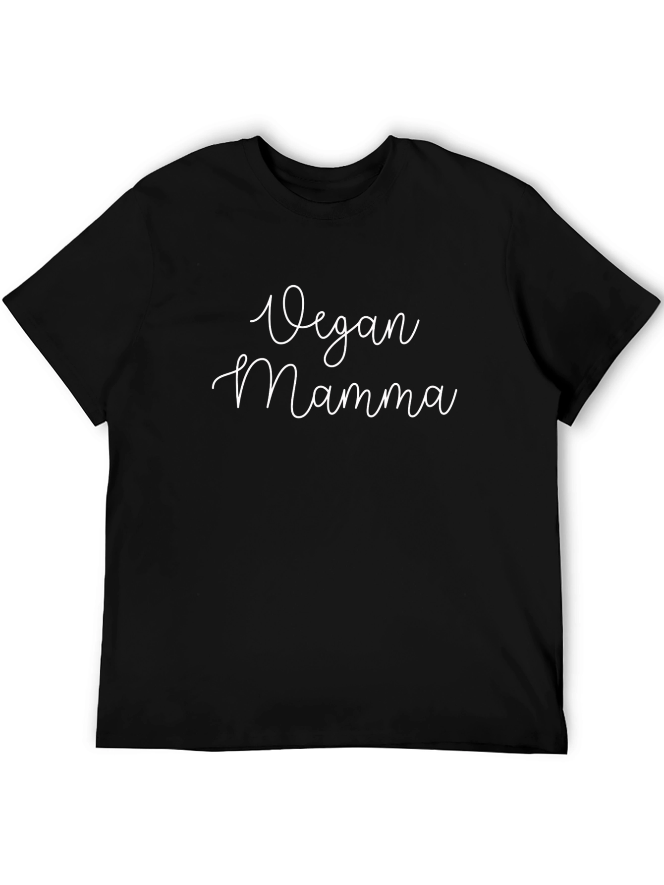 Vegan Mamma Graphic Tee - Black Soft Fabric