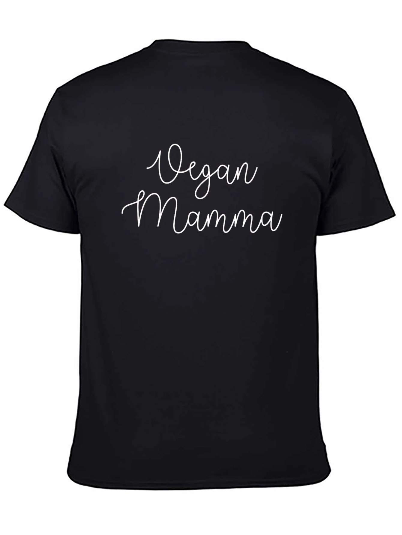 Vegan Mamma Graphic Tee - Black Soft Fabric