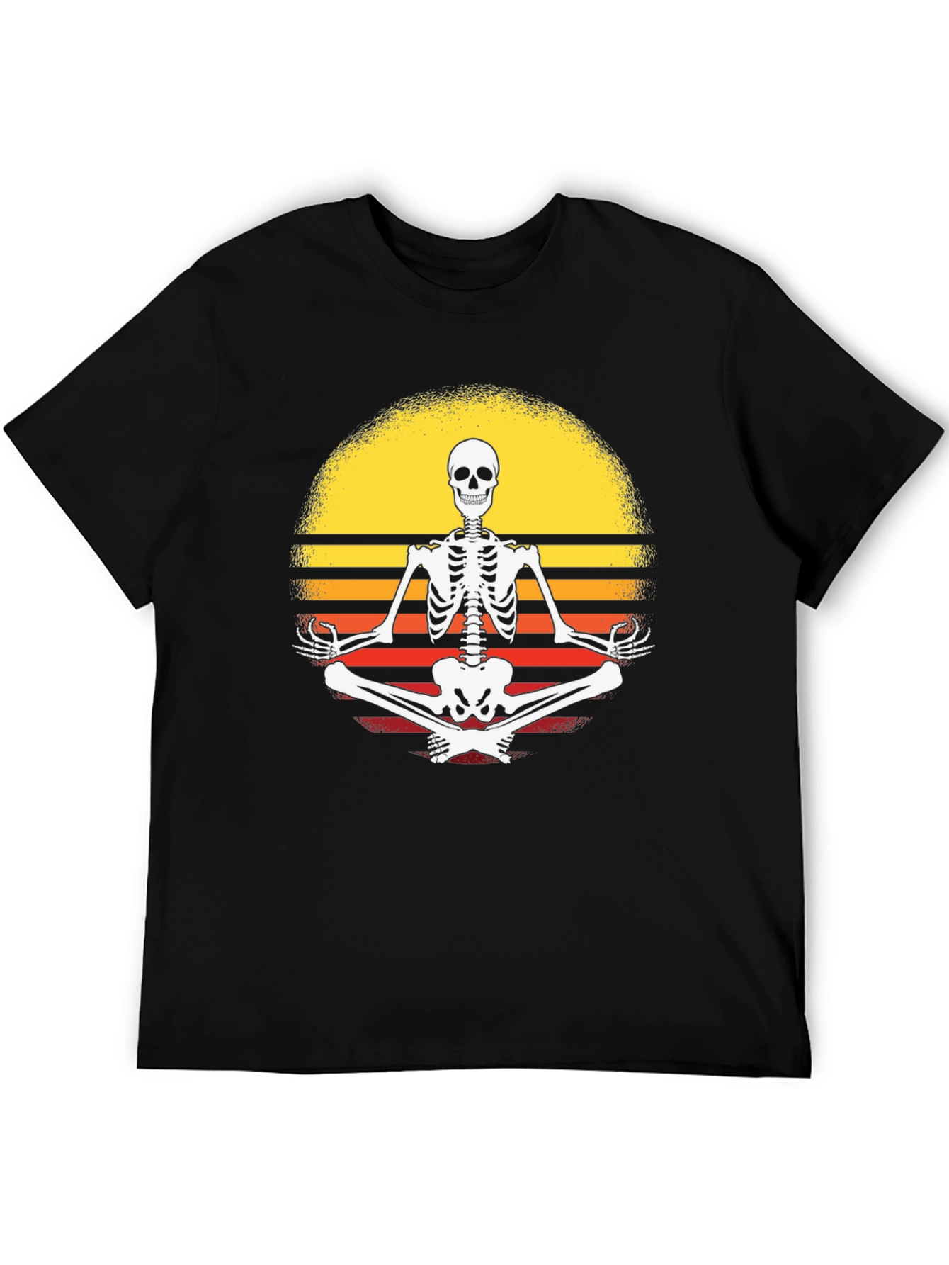 Yoga Skeleton Sunset T-Shirt