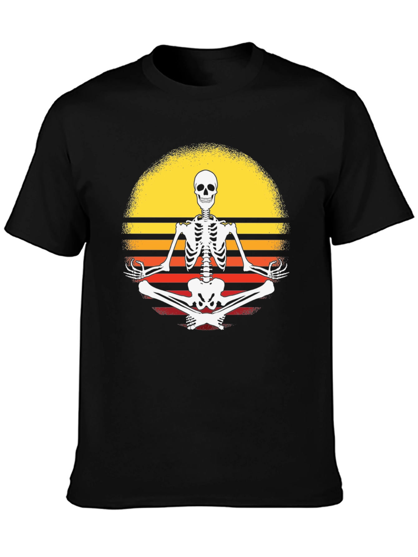 Yoga Skeleton Sunset T-Shirt