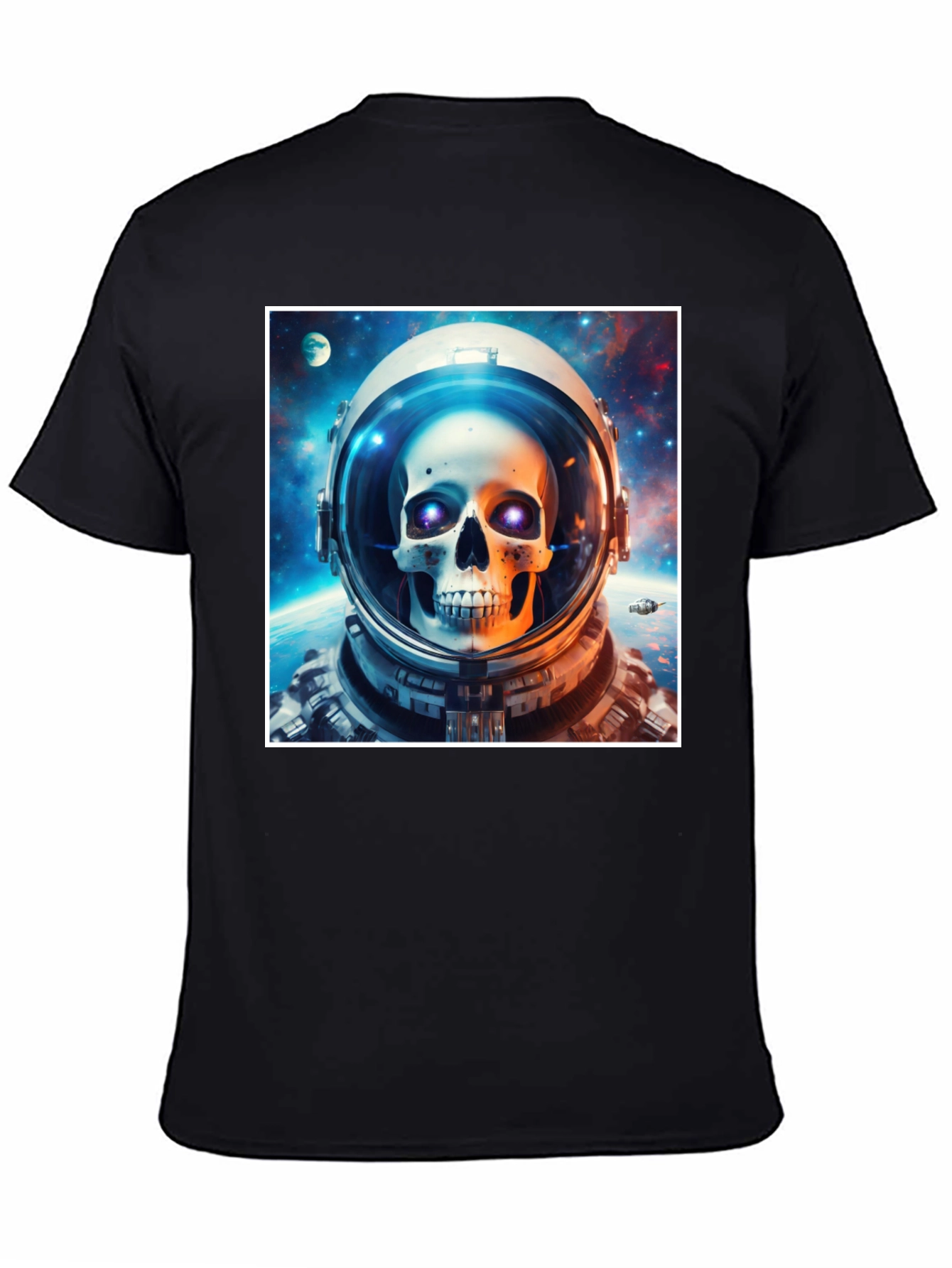 Astronaut Skull Graphic Tee - Space Skeleton T-Shirt