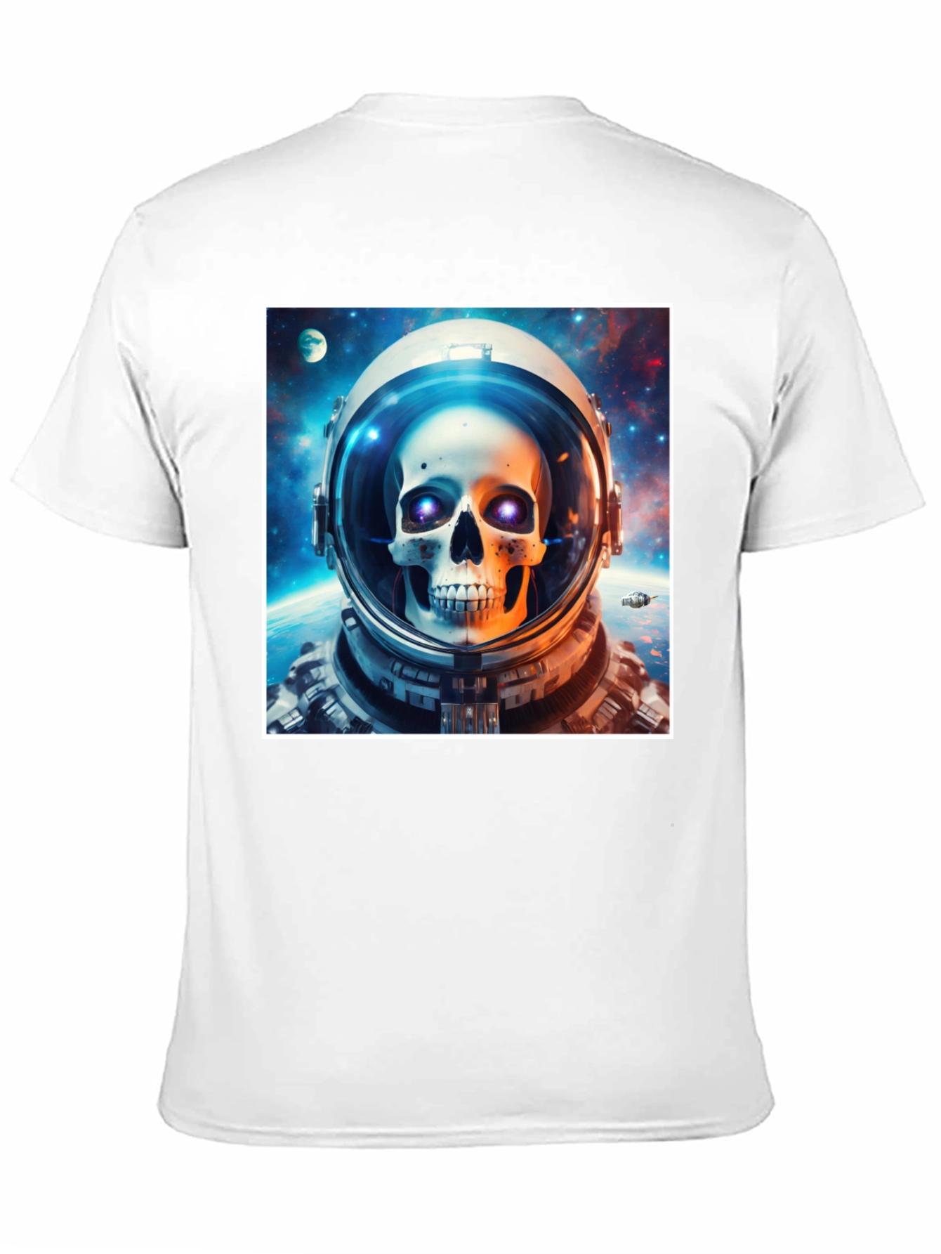 Astronaut Skull Graphic Tee - Space Skeleton T-Shirt
