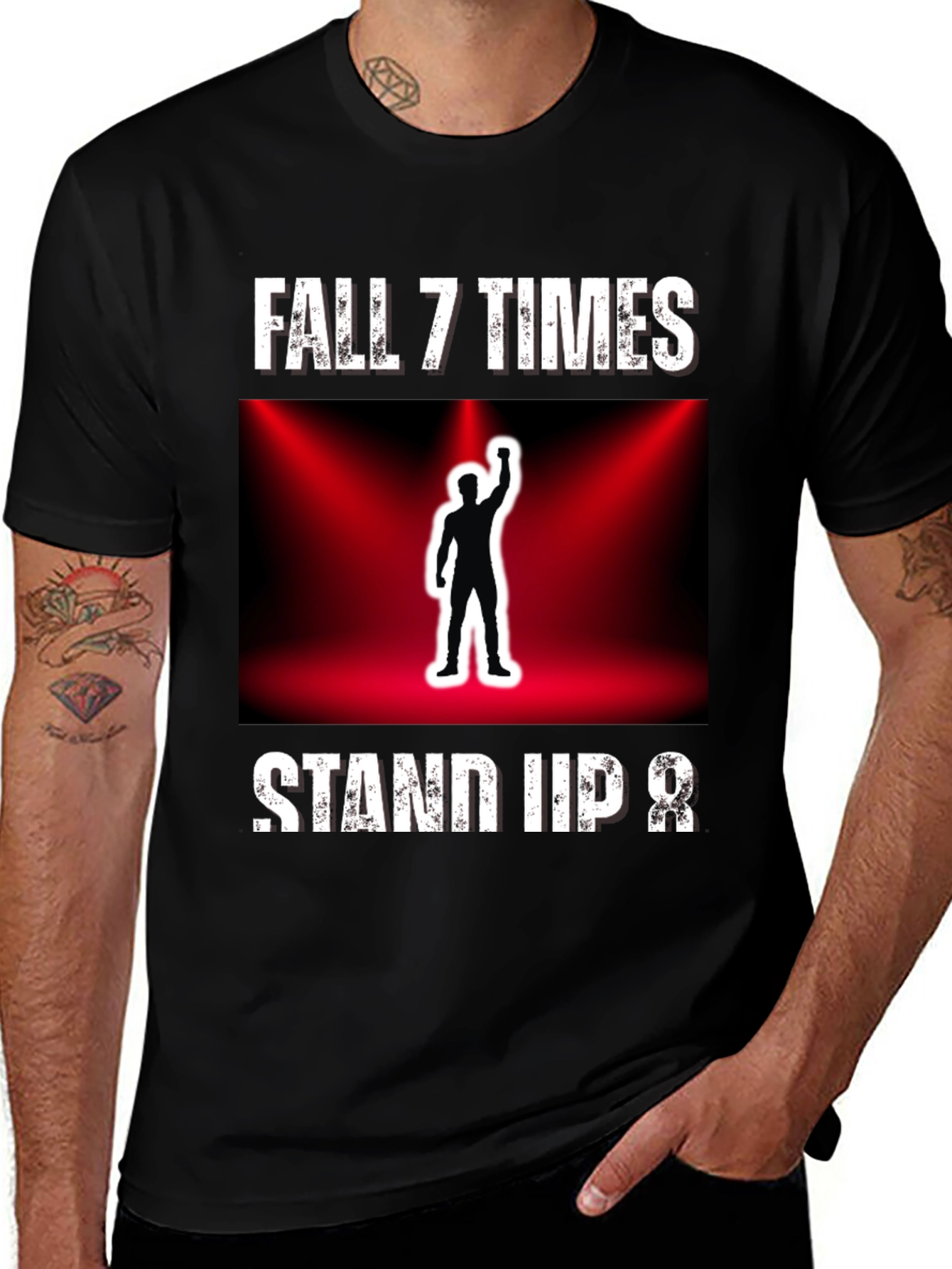 Fall 7 Times Stand Up 8 T-Shirt