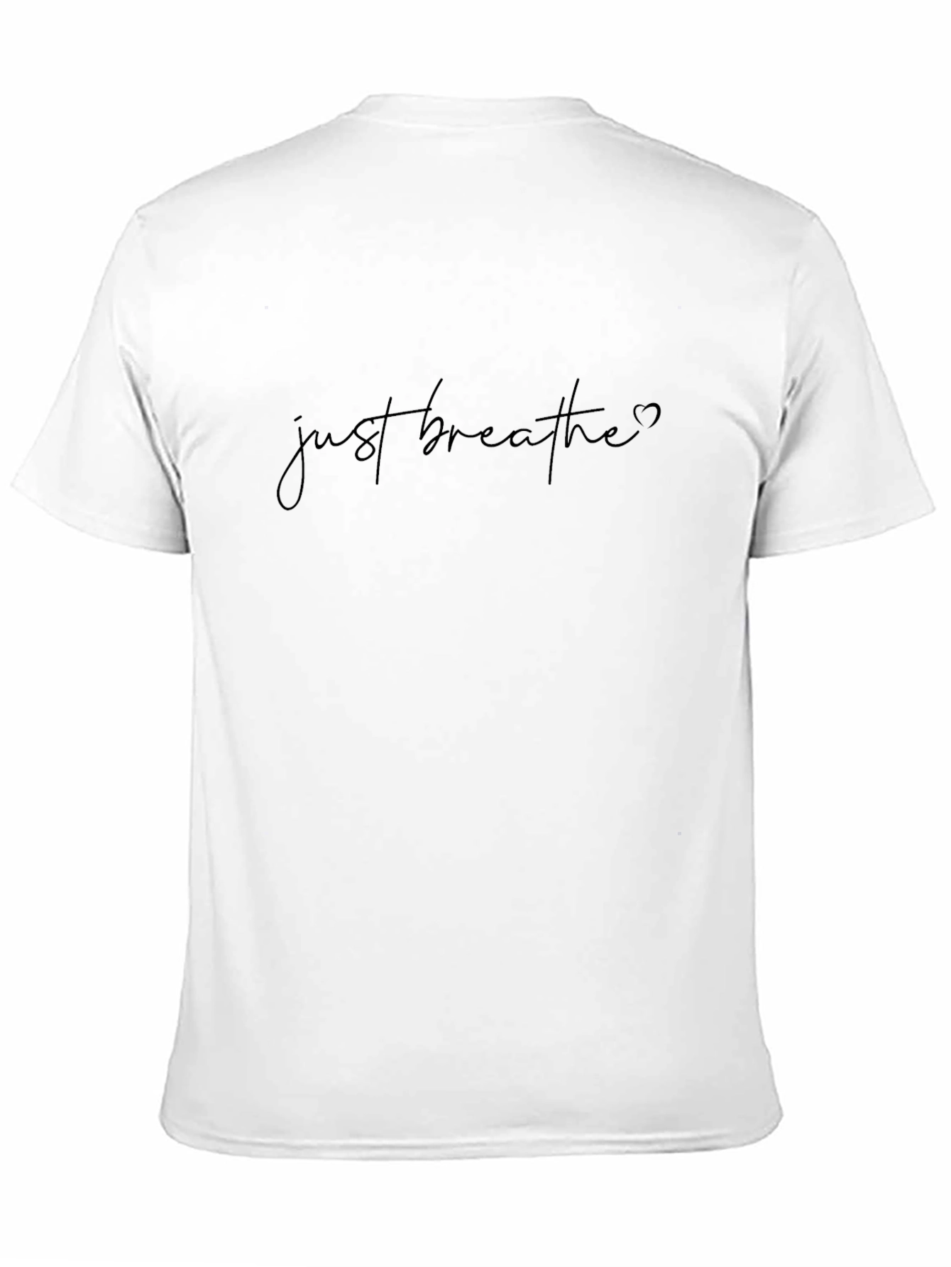 Just Breathe Graphic T-Shirt - Relaxed Fit Cotton Tee