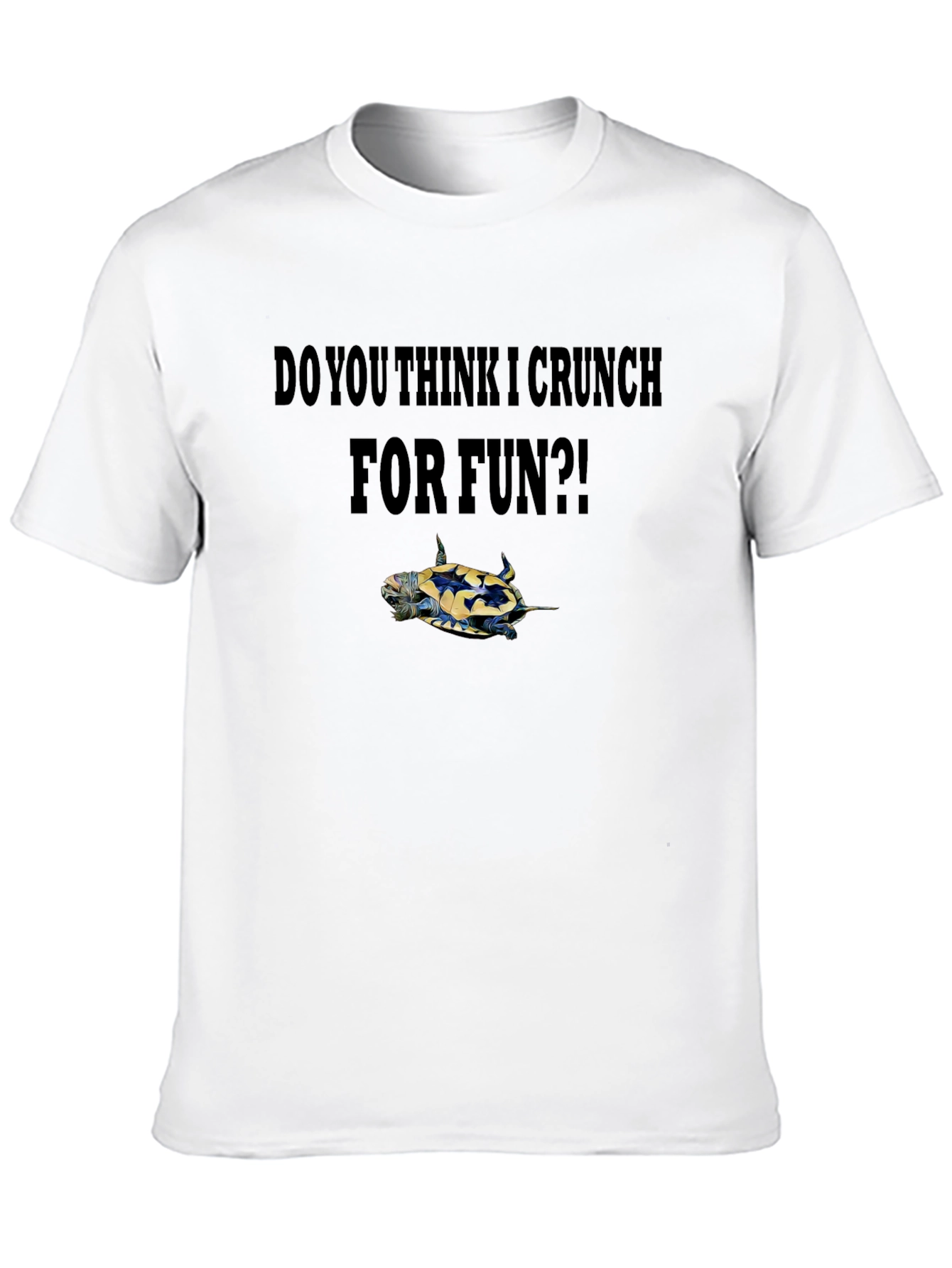Crunch Turtle Graphic Tee - Fun Novelty Shirt